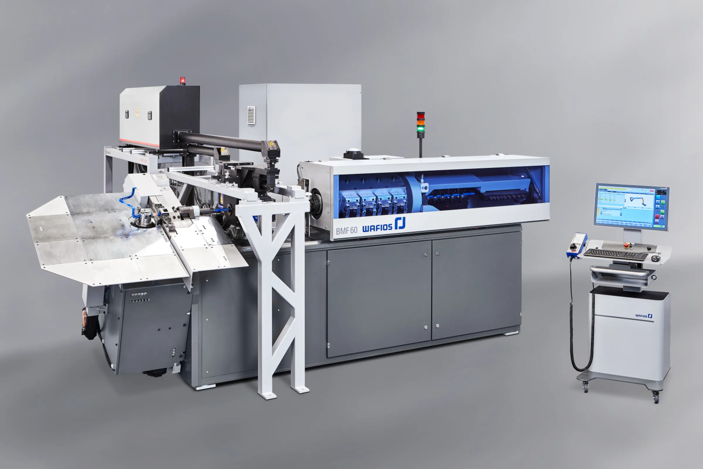 CNC-Bending Machine BMF 50 for the Production of  Three-Dimensionally Bent Parts and Busbars  Made of Flat Material