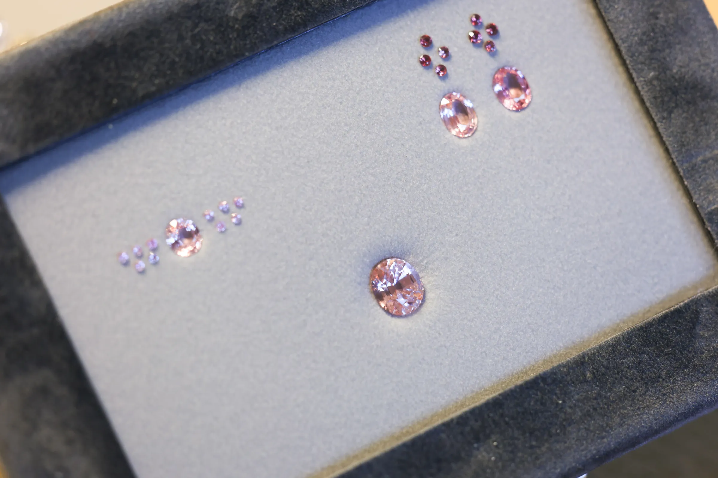 Padparadscha Set, unheated Padparadscha Set, unheated