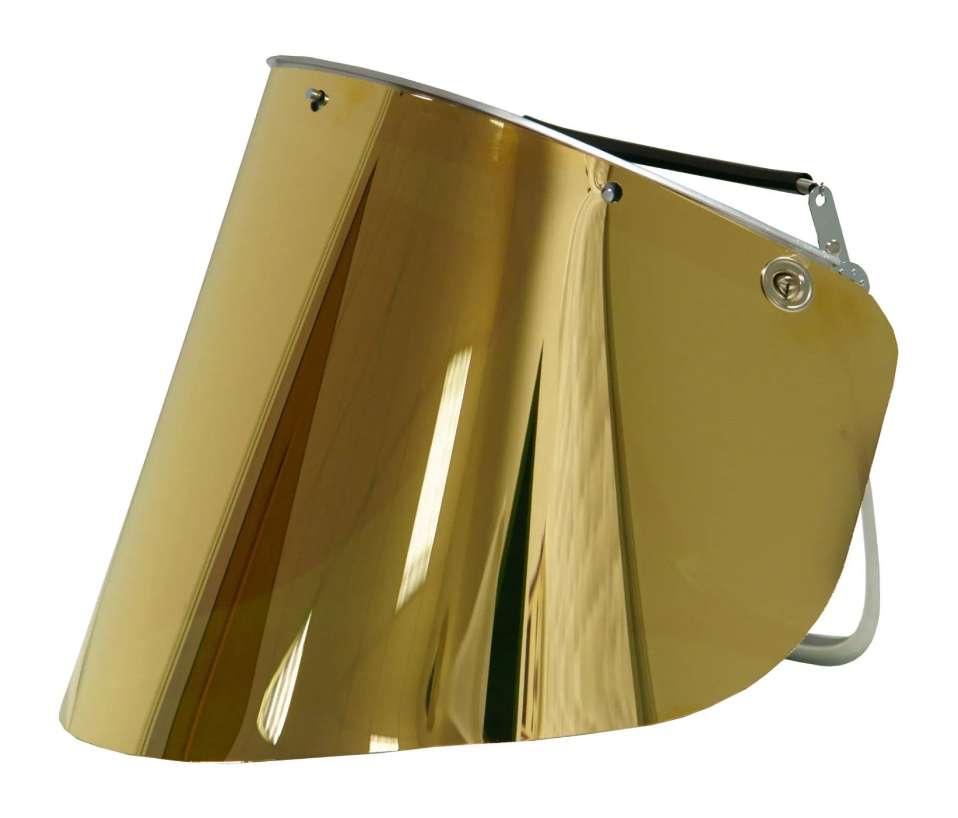 Gold-coated face shield