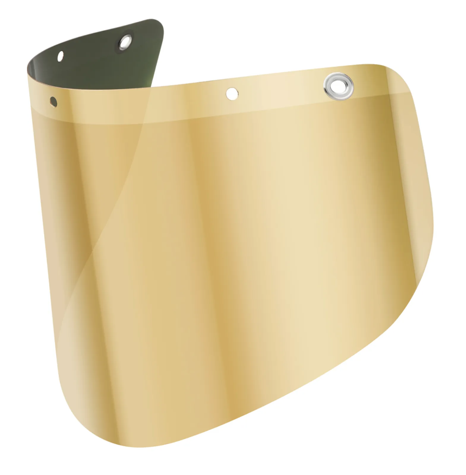 Gold-coated face shield