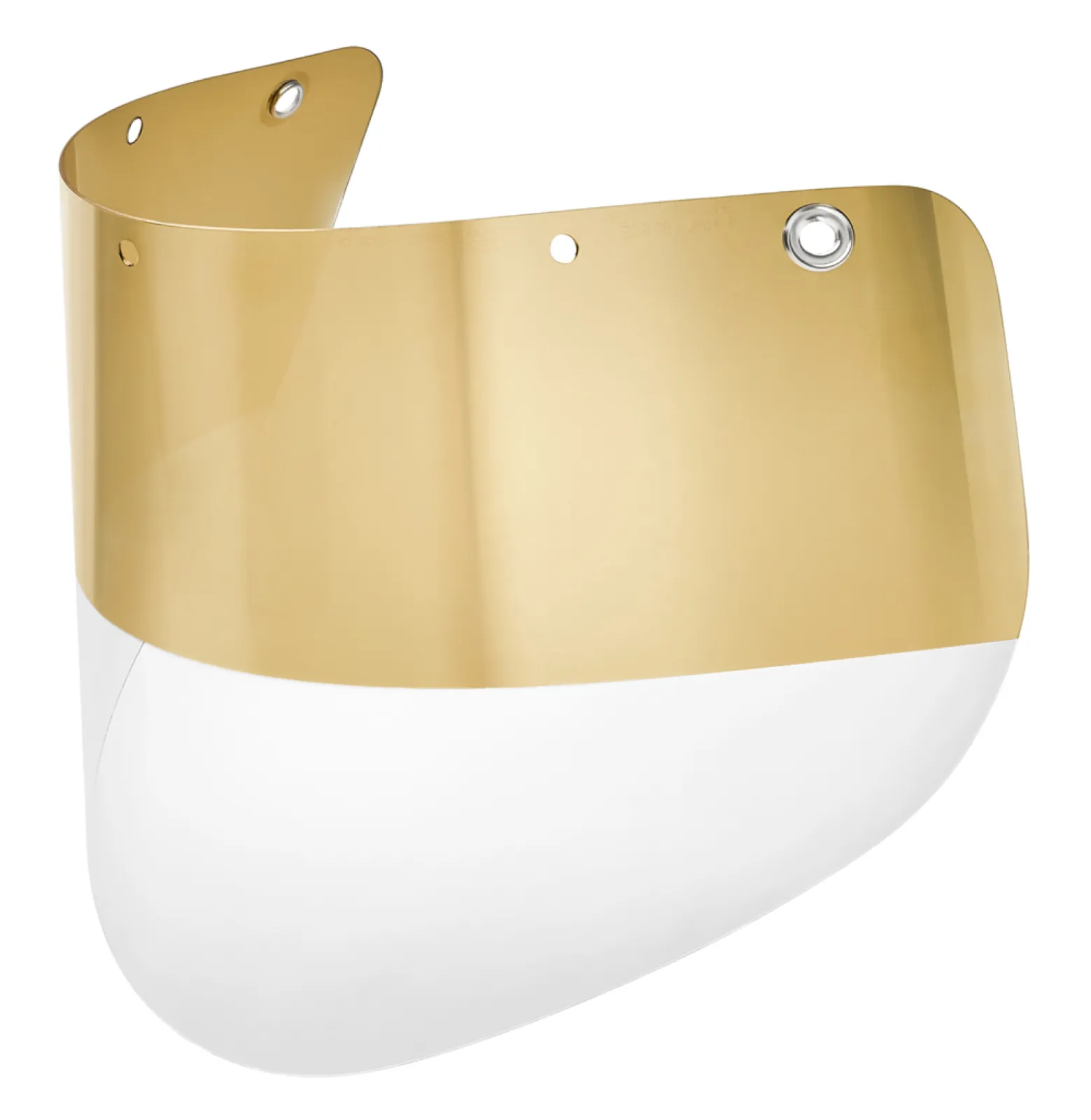 Gold-coated face shield