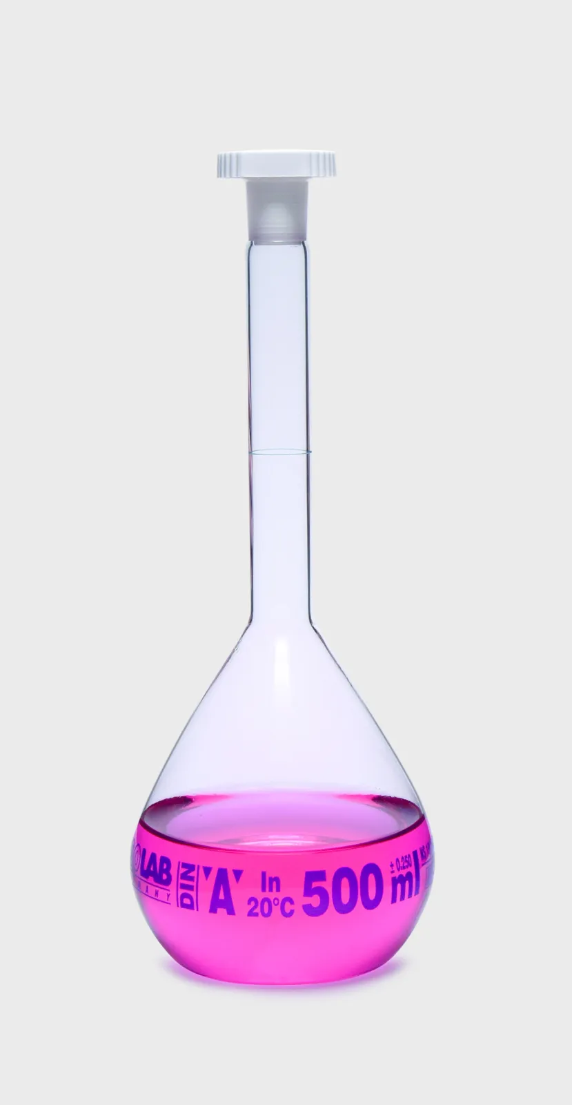 ISOLAB VOLUMETRIC FLASKS - glass - clear - class A - conformity certified