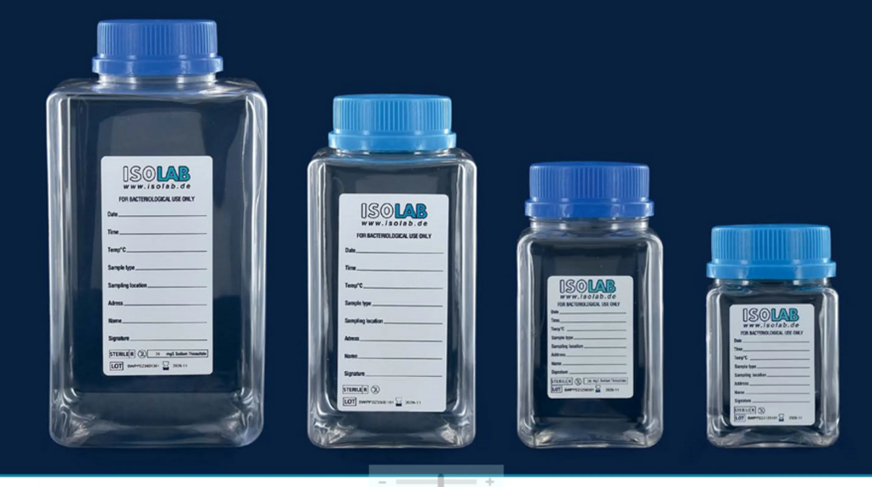 BOTTLES - for water sampling - PET