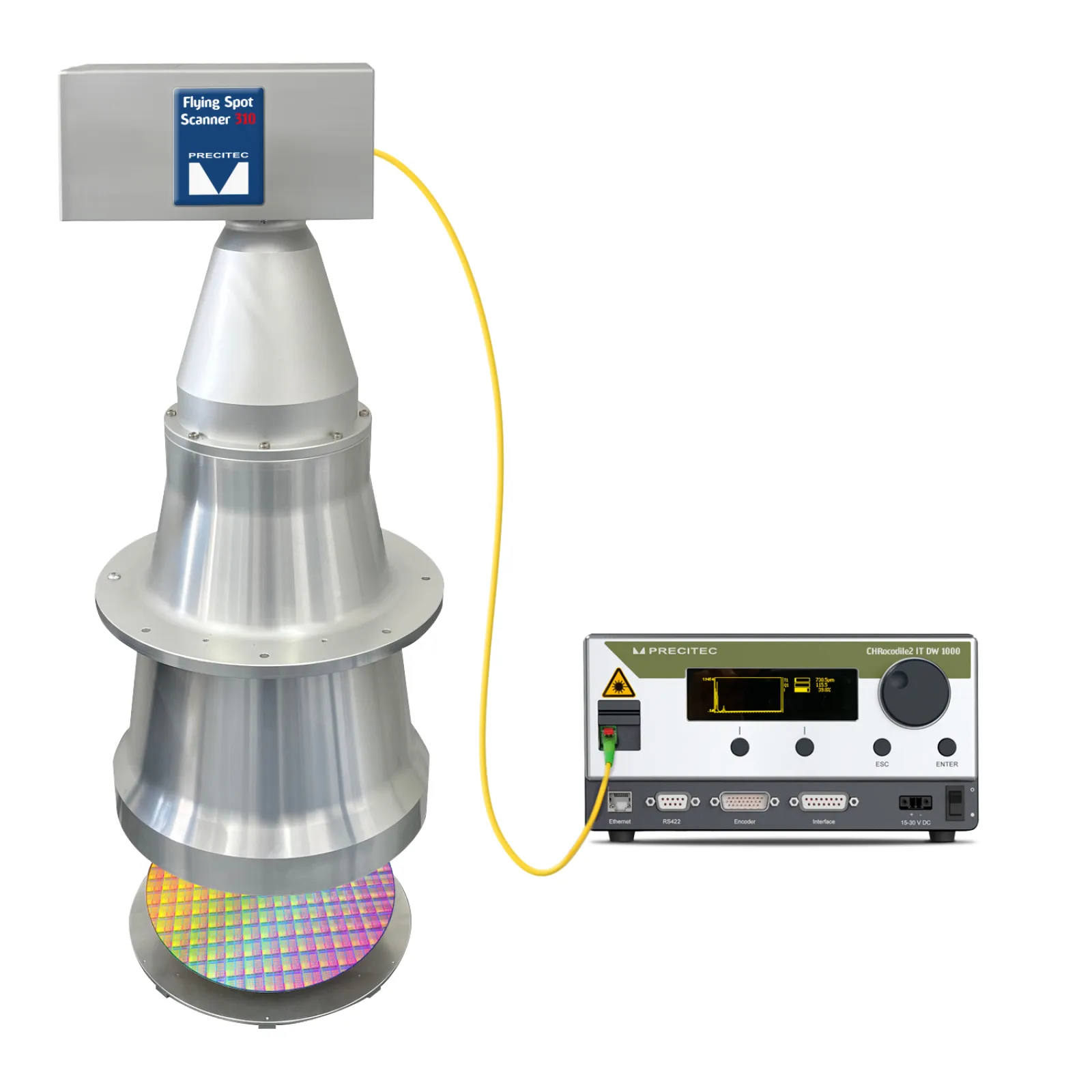 Sensor CHRocodile 2 IT + Flying Spot Scanner 310 for bow, warp and TTV in a single scan