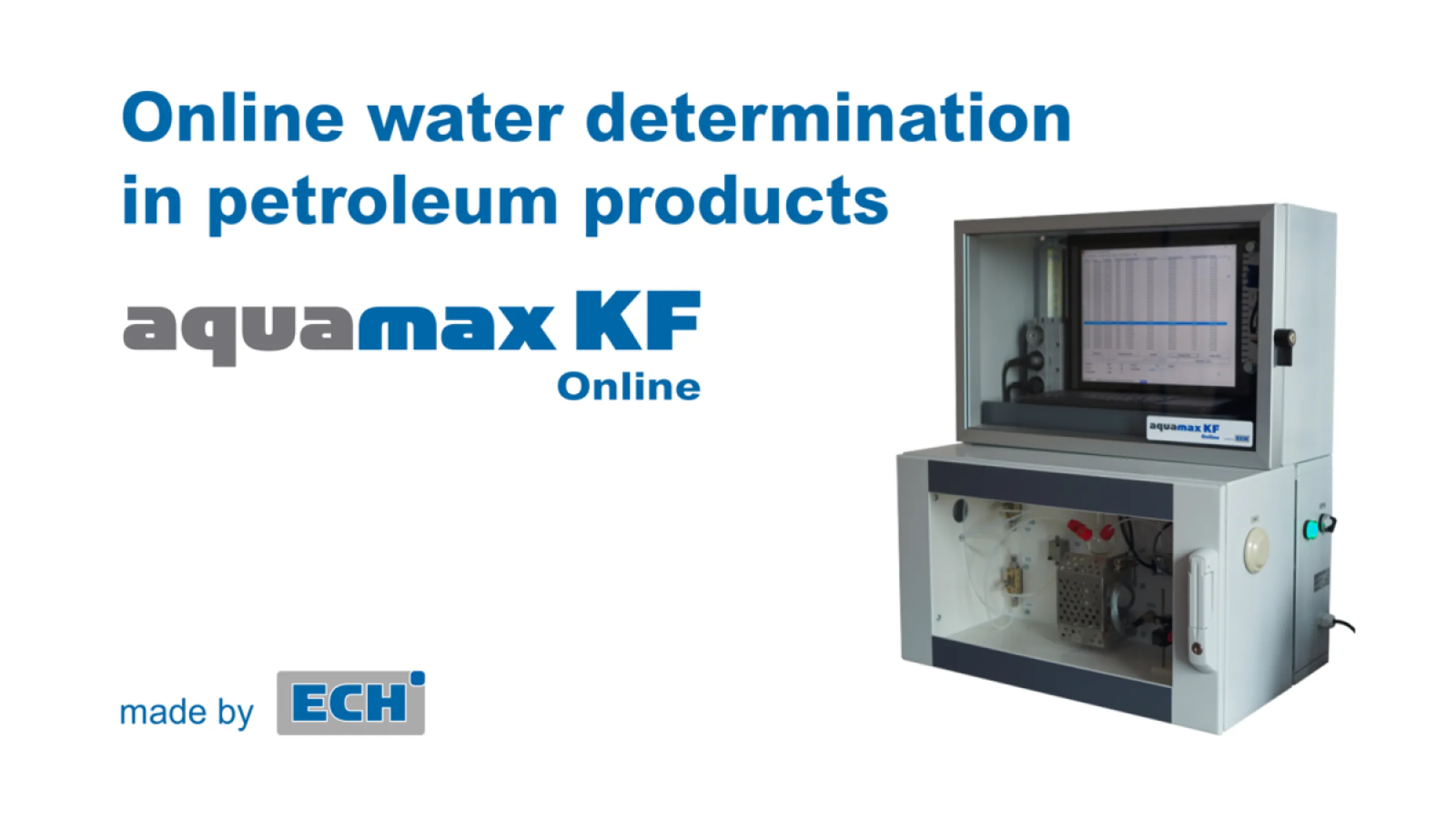 Online water determination in petroleum products by Aquamax KF Online