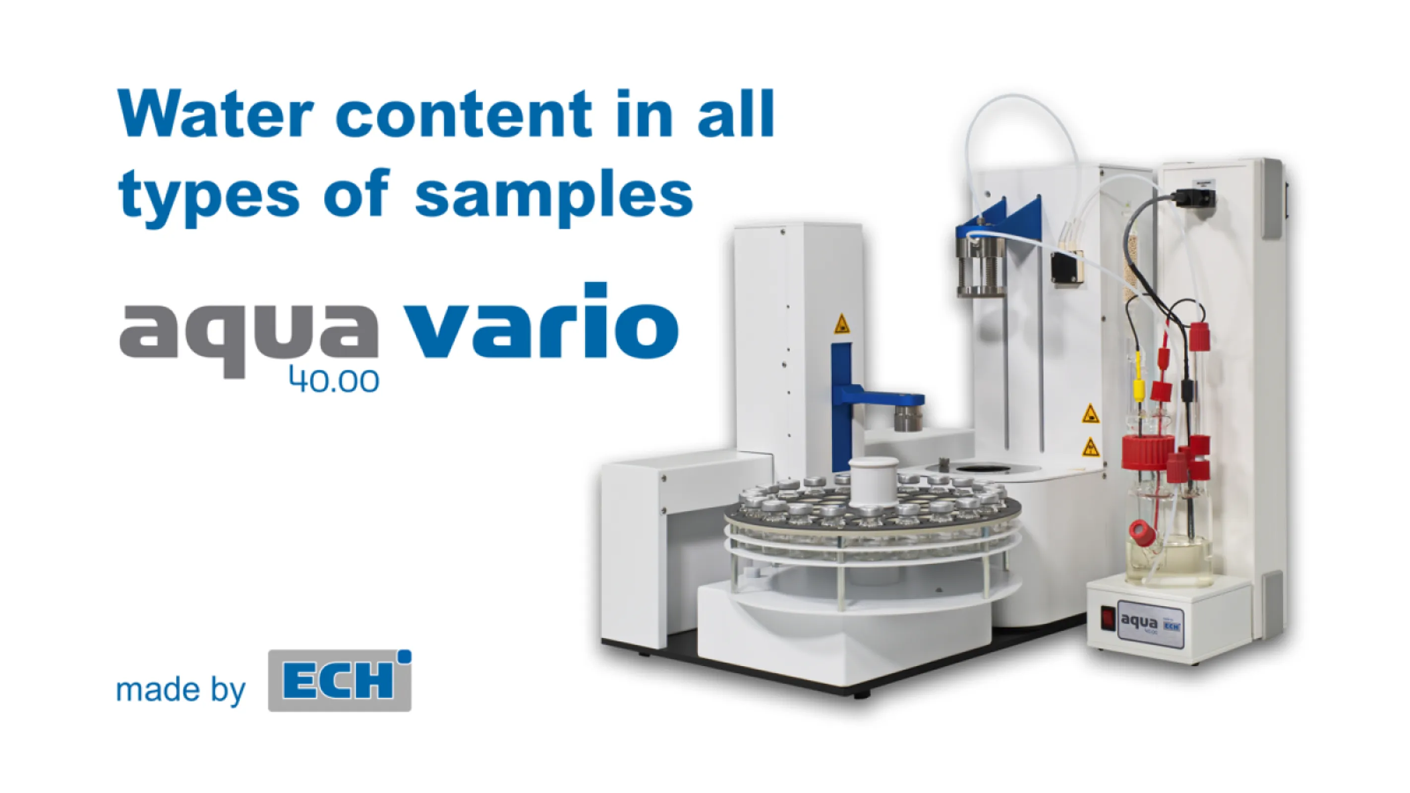 Water content of all types of samples, for vial sizes 2 R up to 50 R, as manual or automatic version