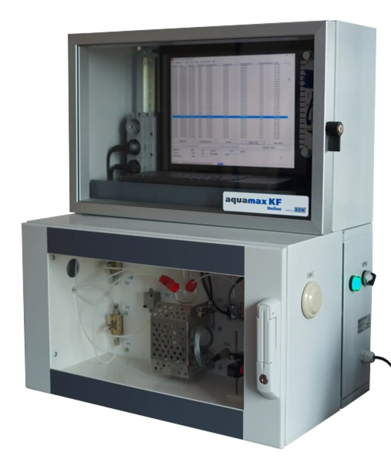 Online water determination in petroleum products by Aquamax KF Online