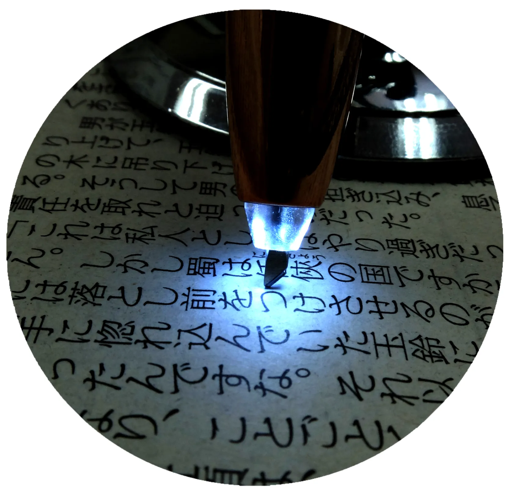 Illuminated tip for precise cutting in low light