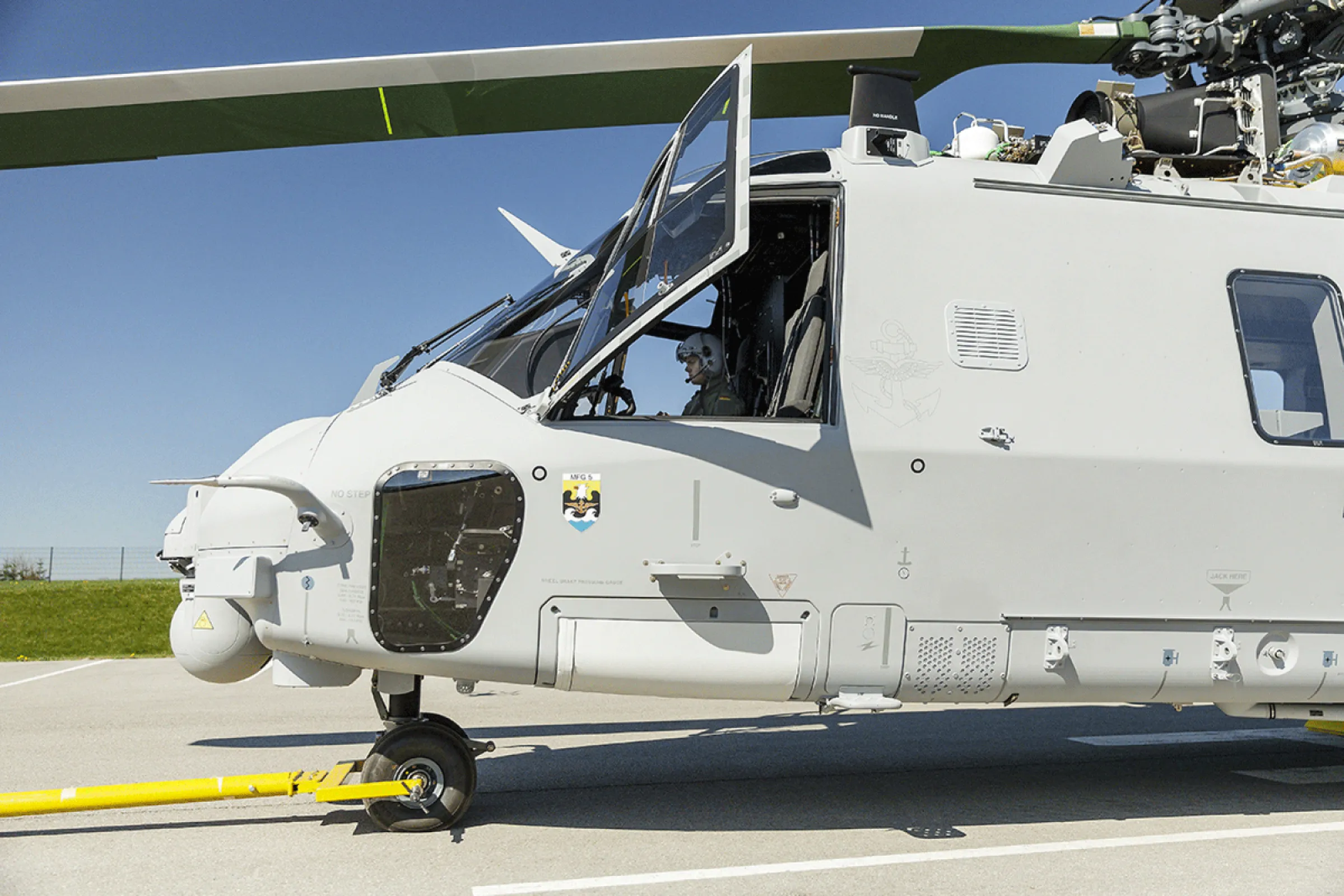 NH90 Maintenance Training Rig Cockpit View