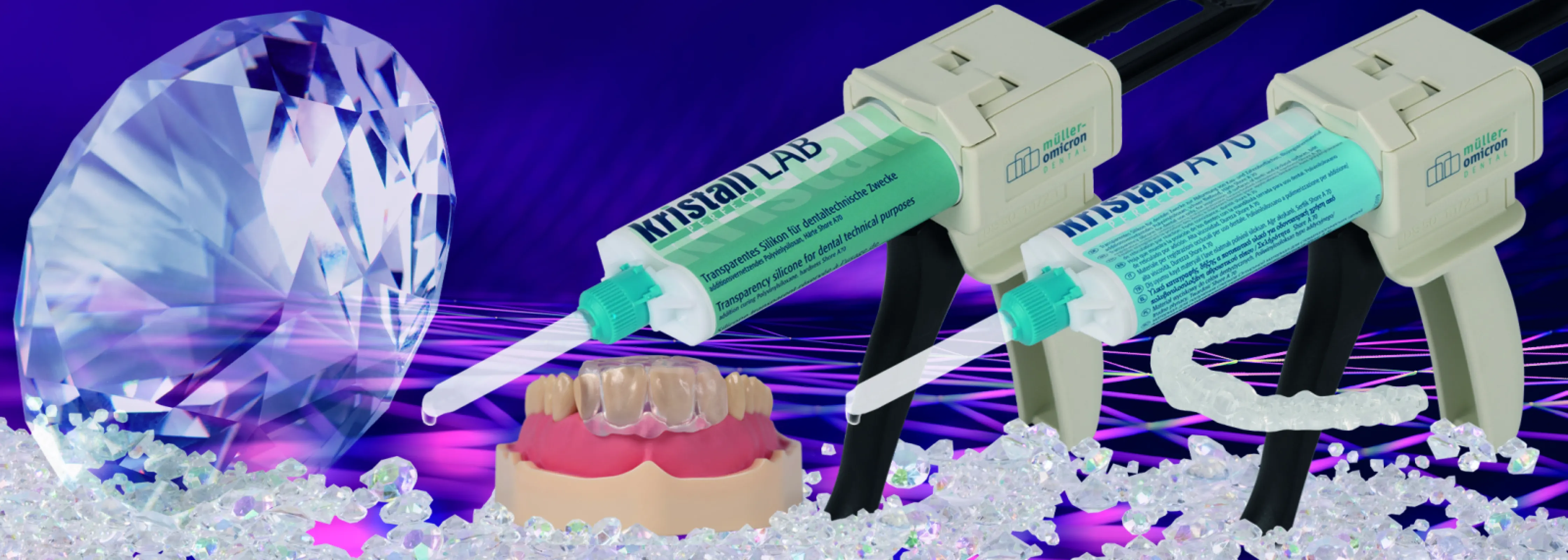 kristall PERFECT A70 / LAB - transparent silicone