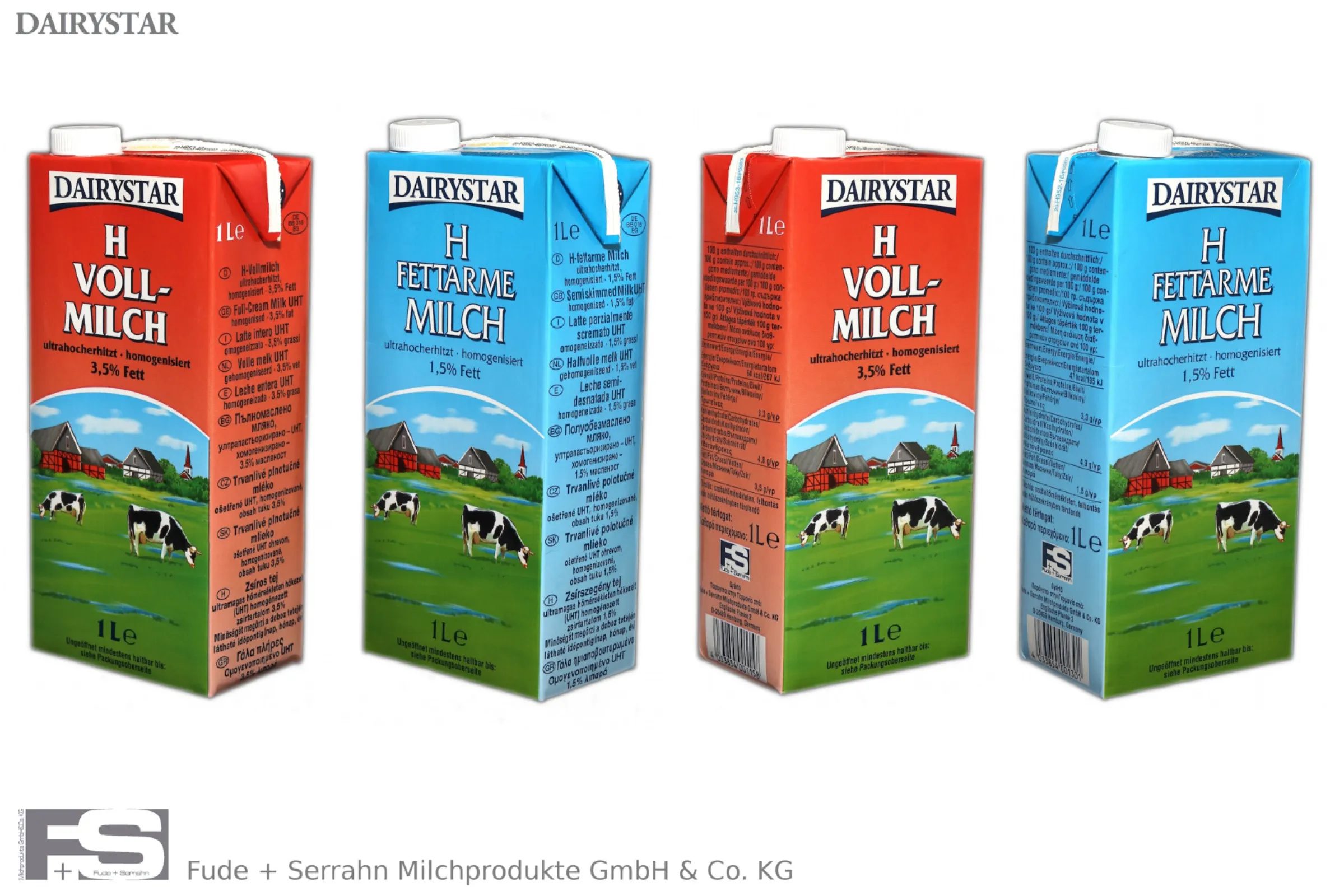 UHT-MILK, 1,5% + 3,5%, 1 ltr.