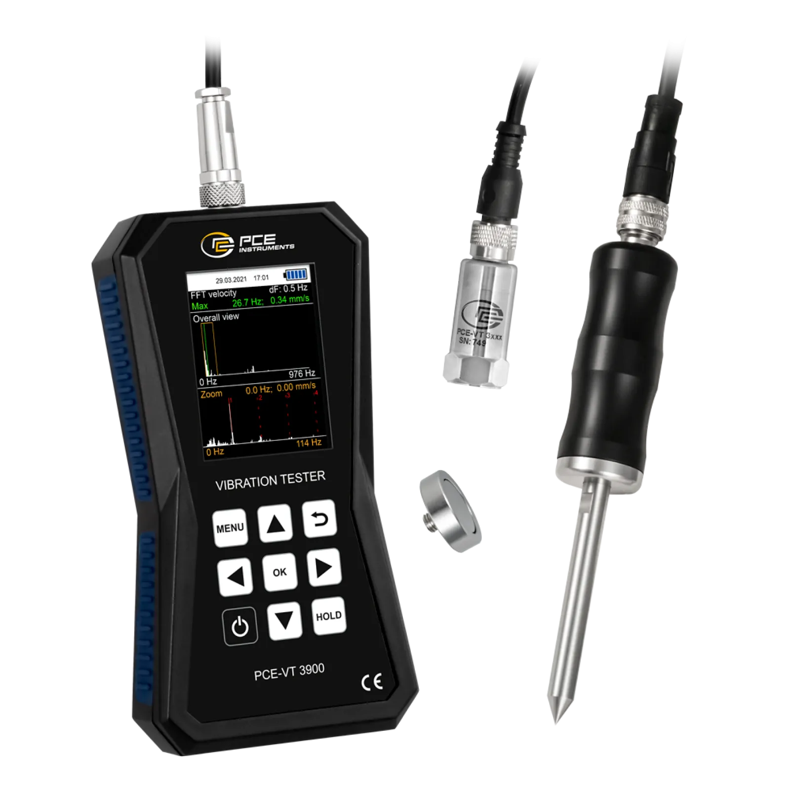PCE-VT 3900 Vibration Analyzer