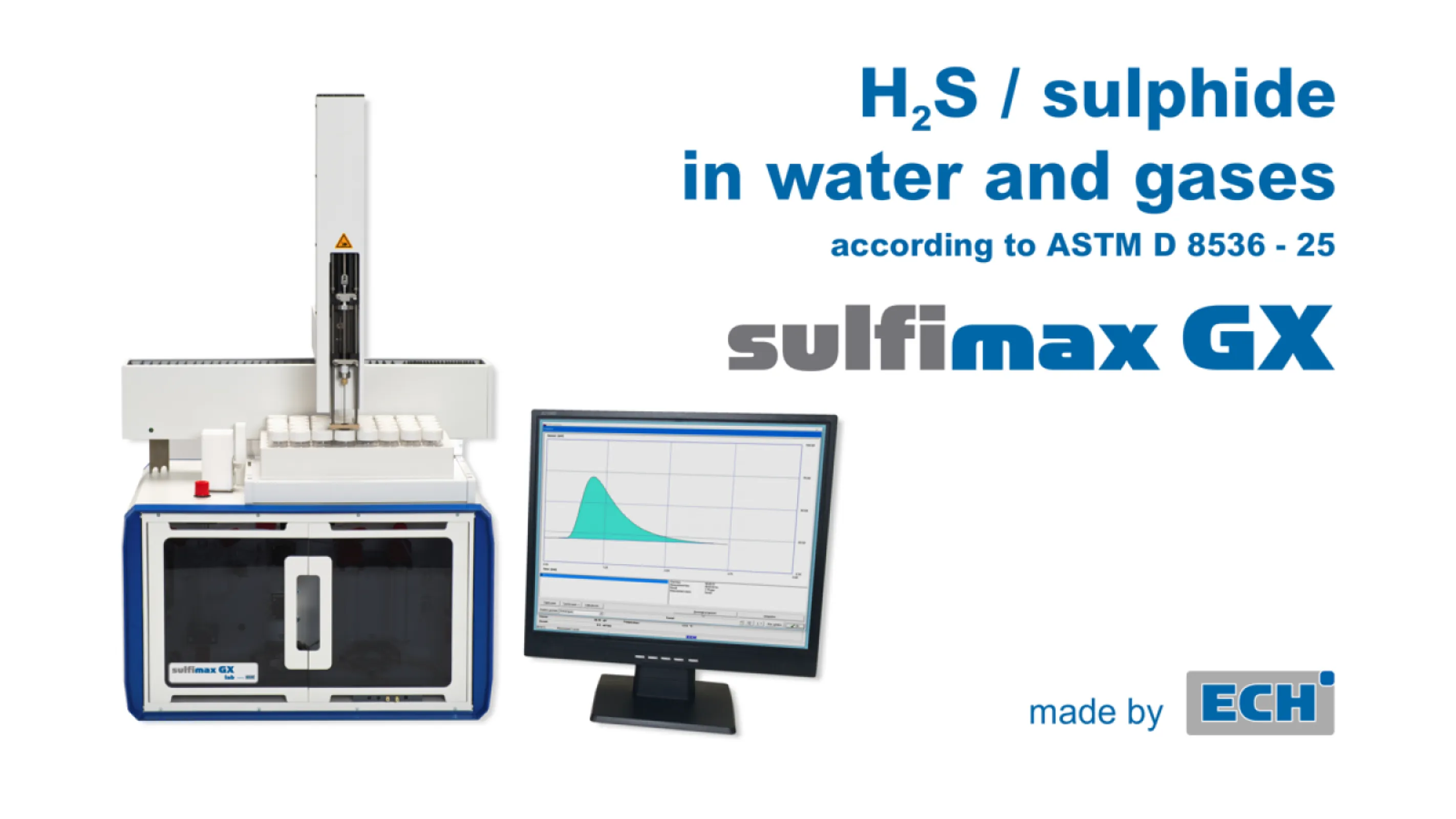 Sulfimax GX Lab for H2S determination as automatic version with autosampler for liquids