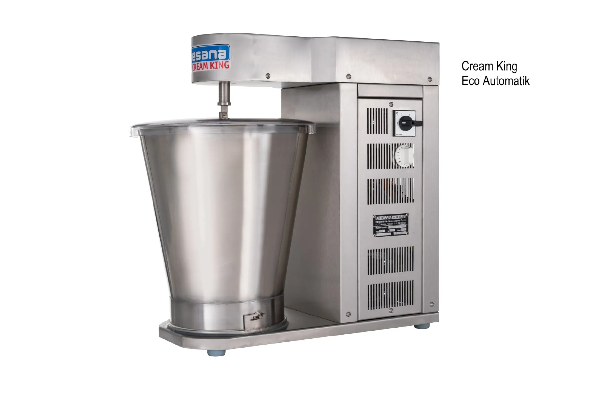 Cream whipping machine for 3 litres of cream