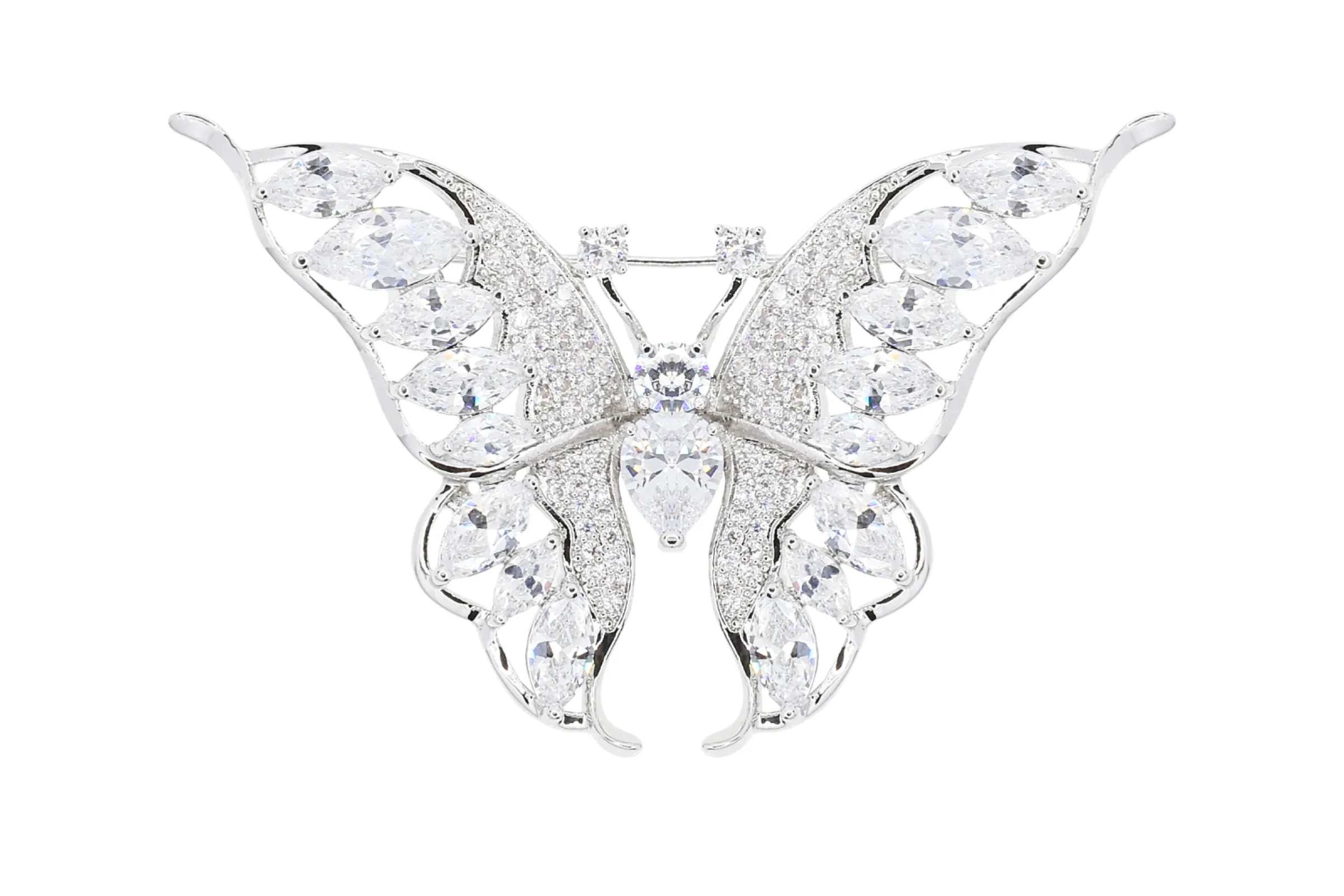 Brooch coated with RHODUNA® PT