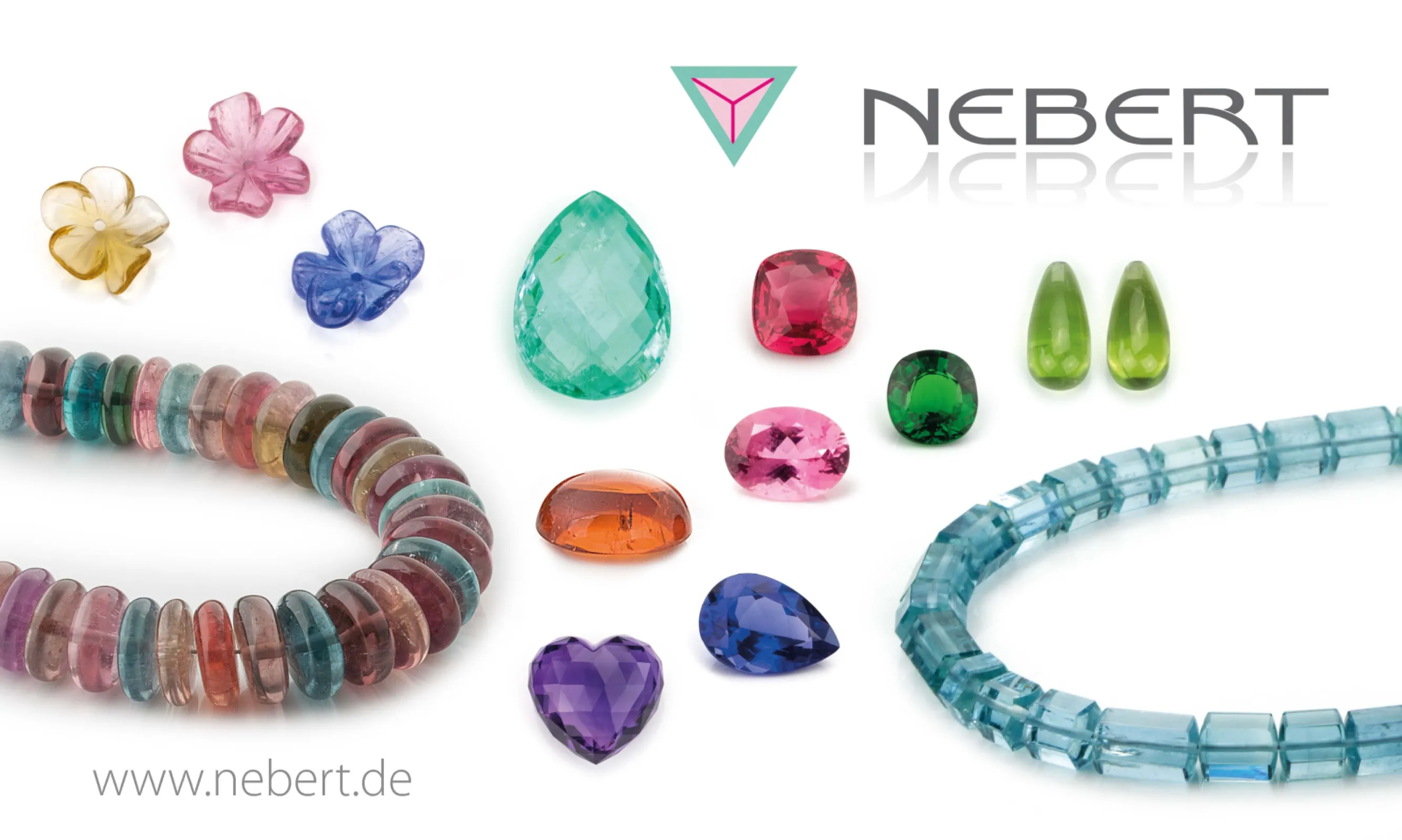 Beryl, Tourmaline, Tanzanite, Spinel, Tsavorite, Peridot, Garnet, Amethyst