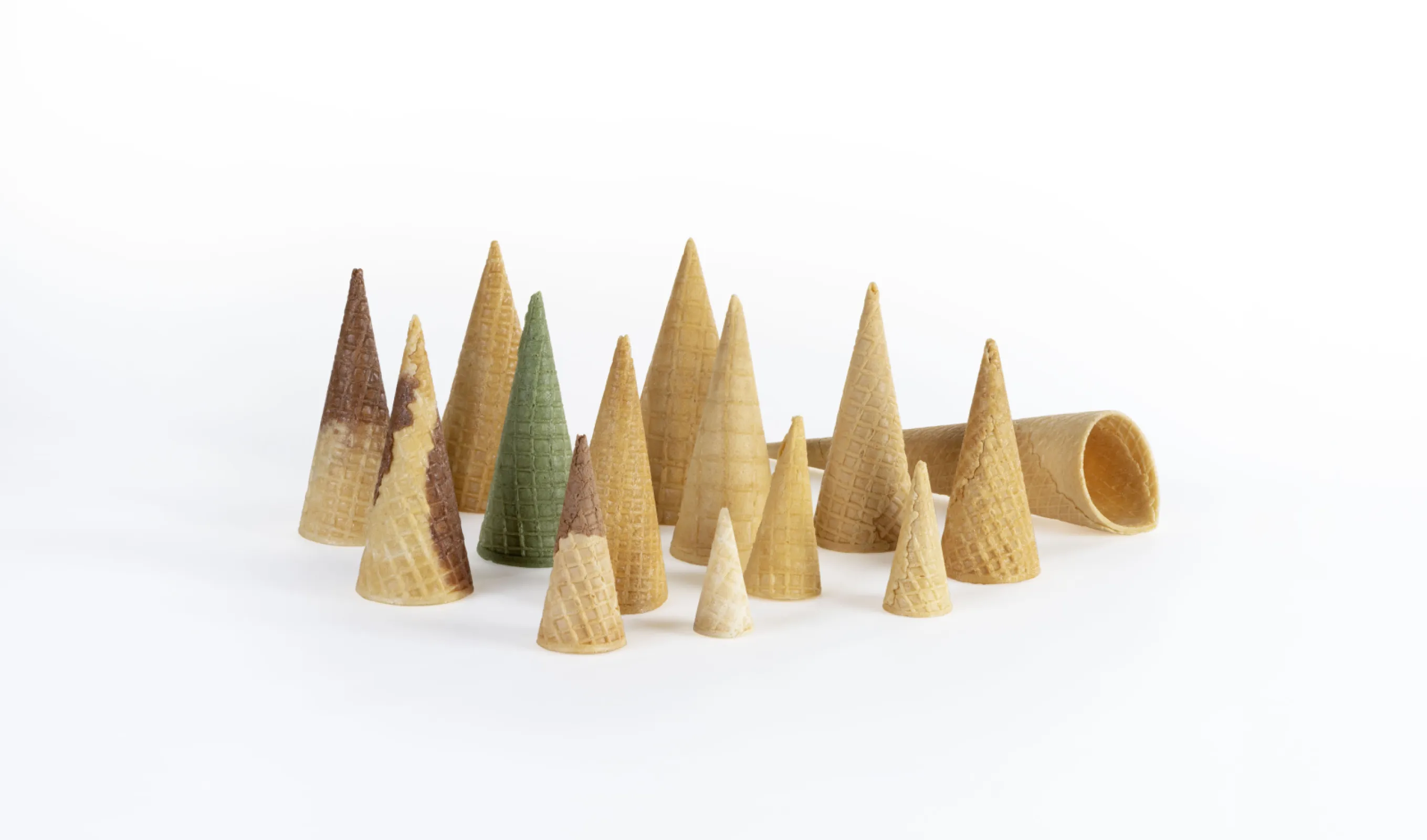 Types of rolled sugar wafers