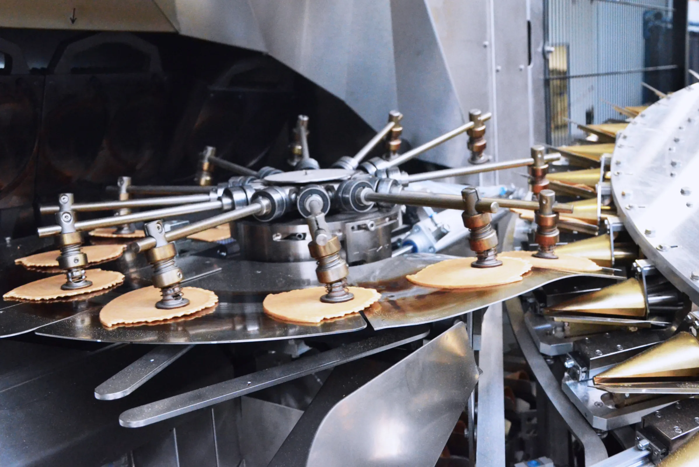 Sugar wafer production