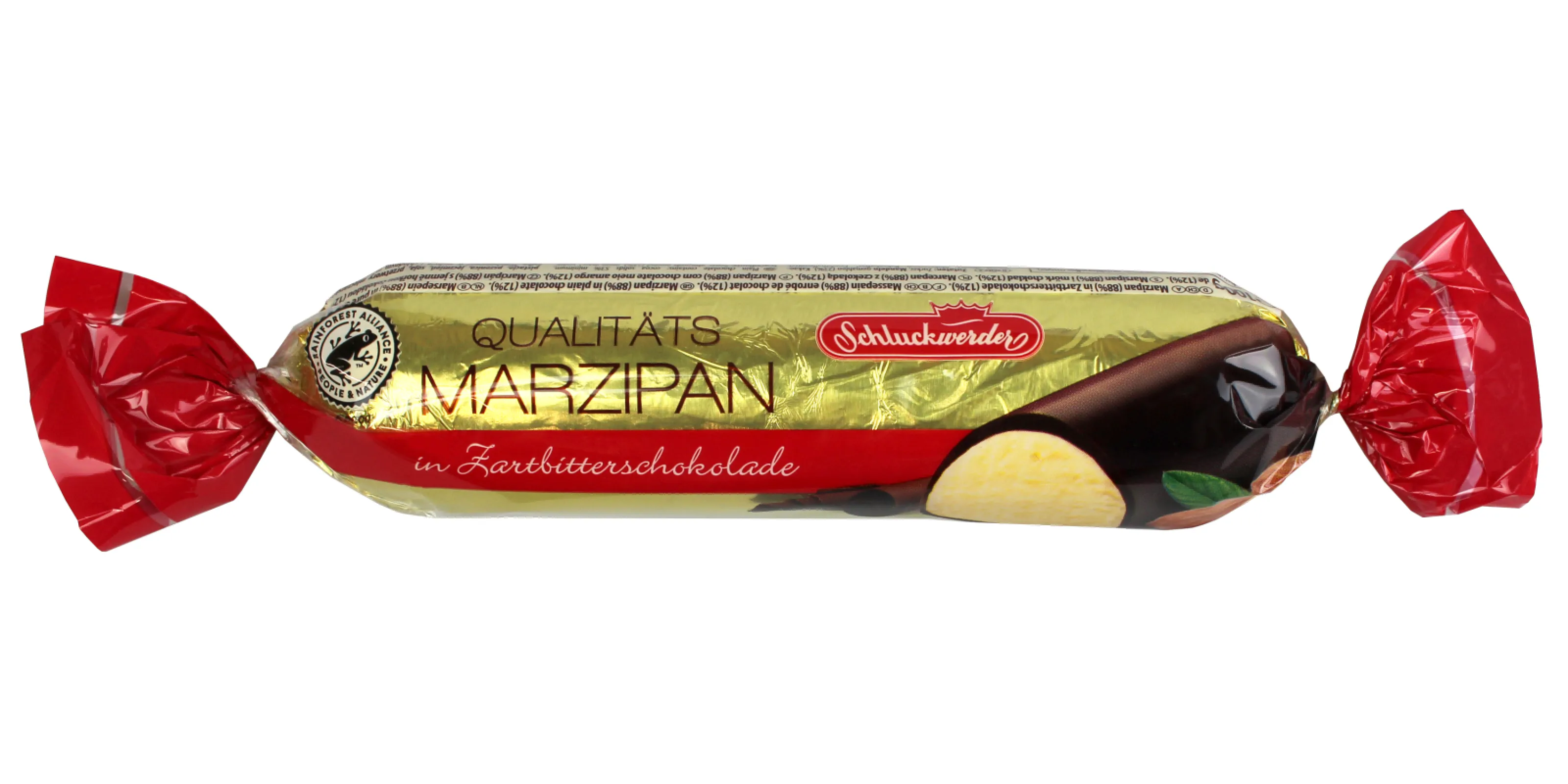 Chocolate Bar  filled with Marzipan ( ground almon with sugar)