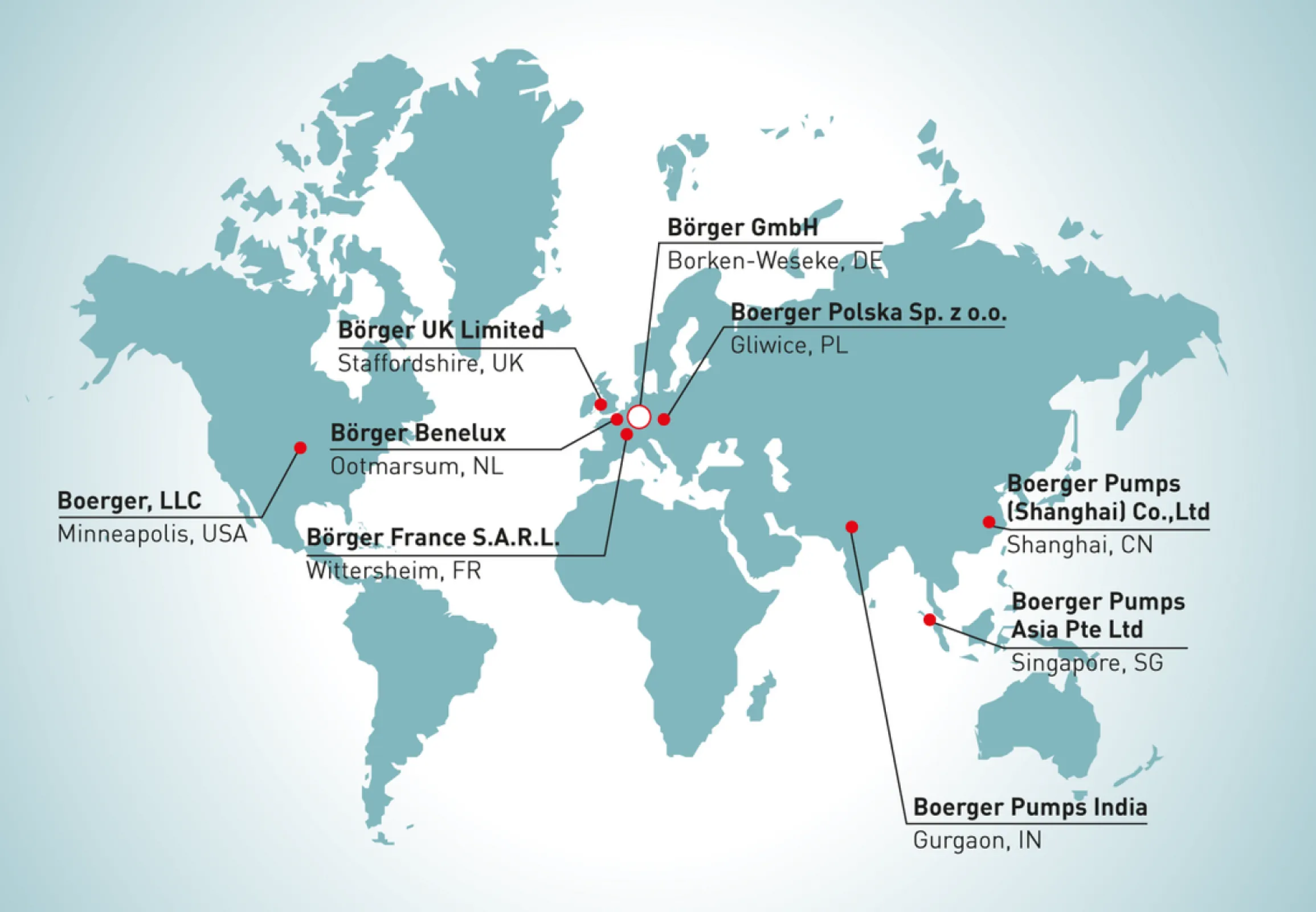 Our worldwide subsidiaries