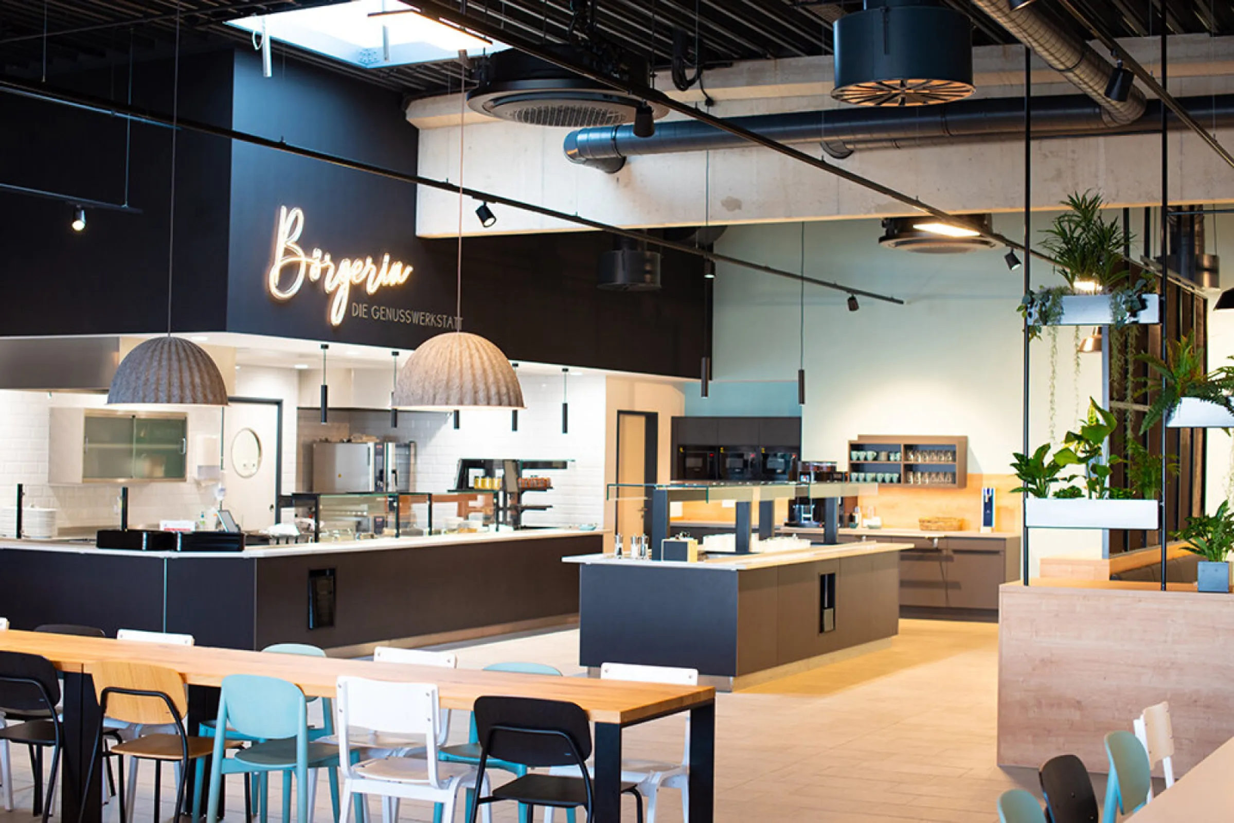 Our Boerger cafeteria "Börgeria"