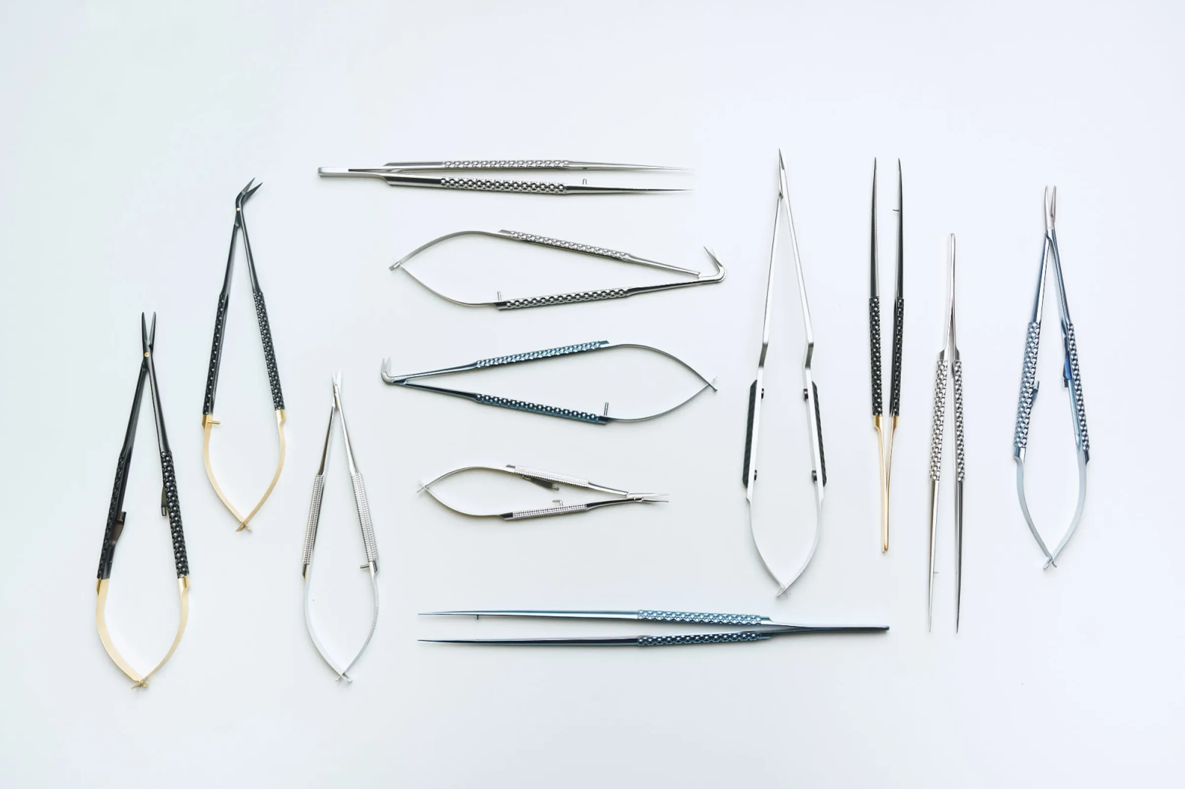 diverse micro surgical instruments