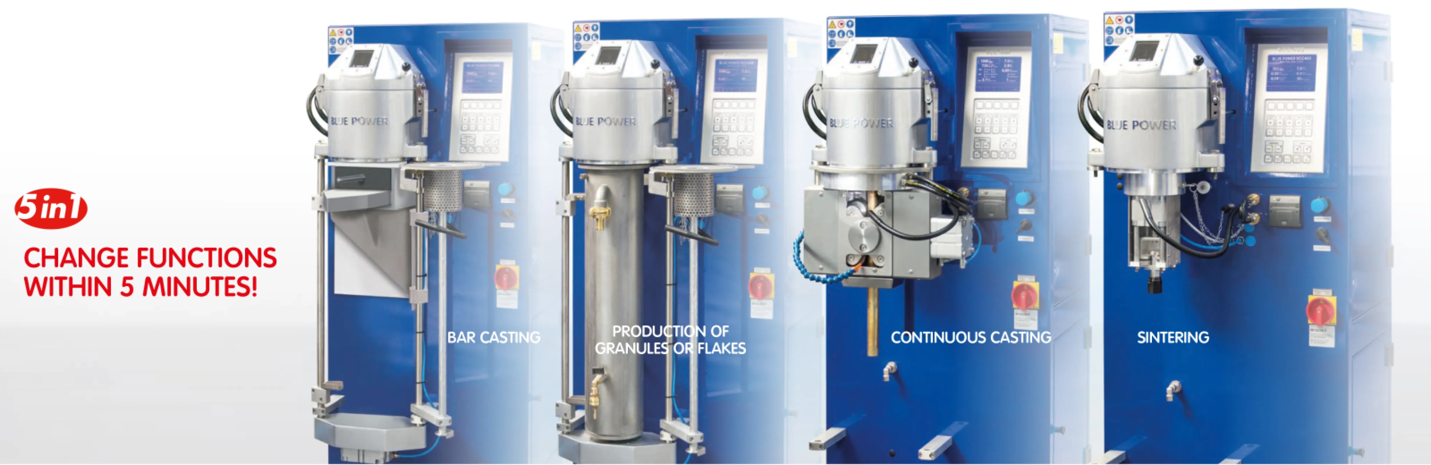 Blue Power VCC series Continuous Casting Machines as multi-tools for different applications