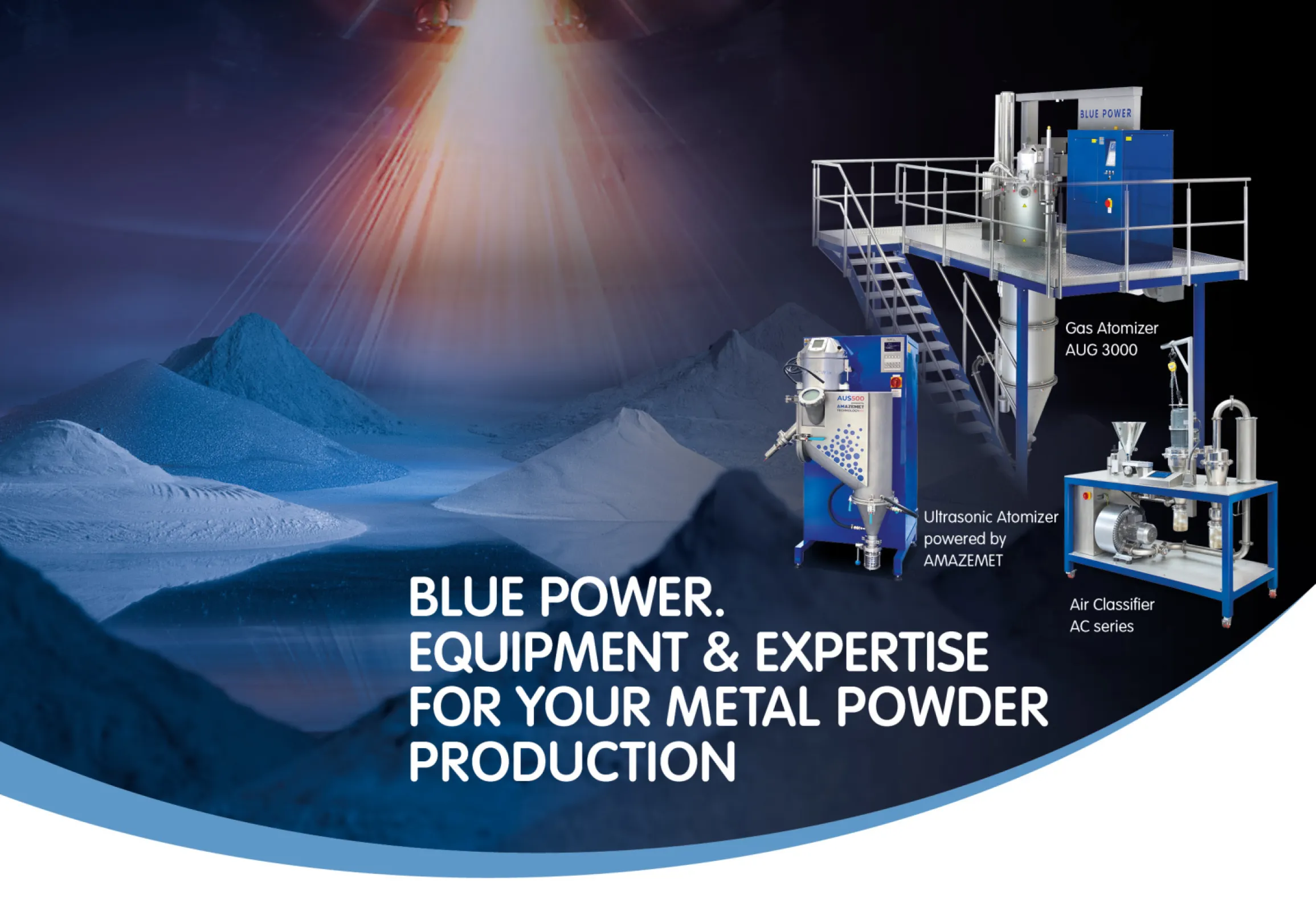 Blue Power: Equipment & Expertise for your Metal Powder Production!