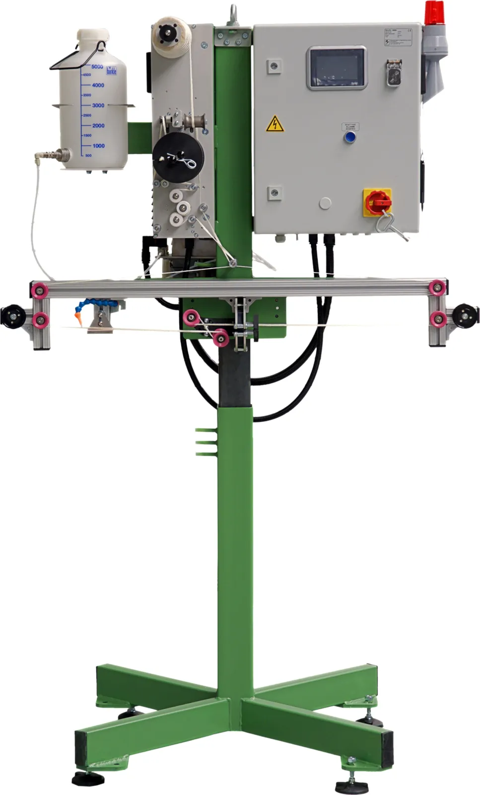 HELIFIL NB59 with manual looping unit for dry cleaning of small diameter wires