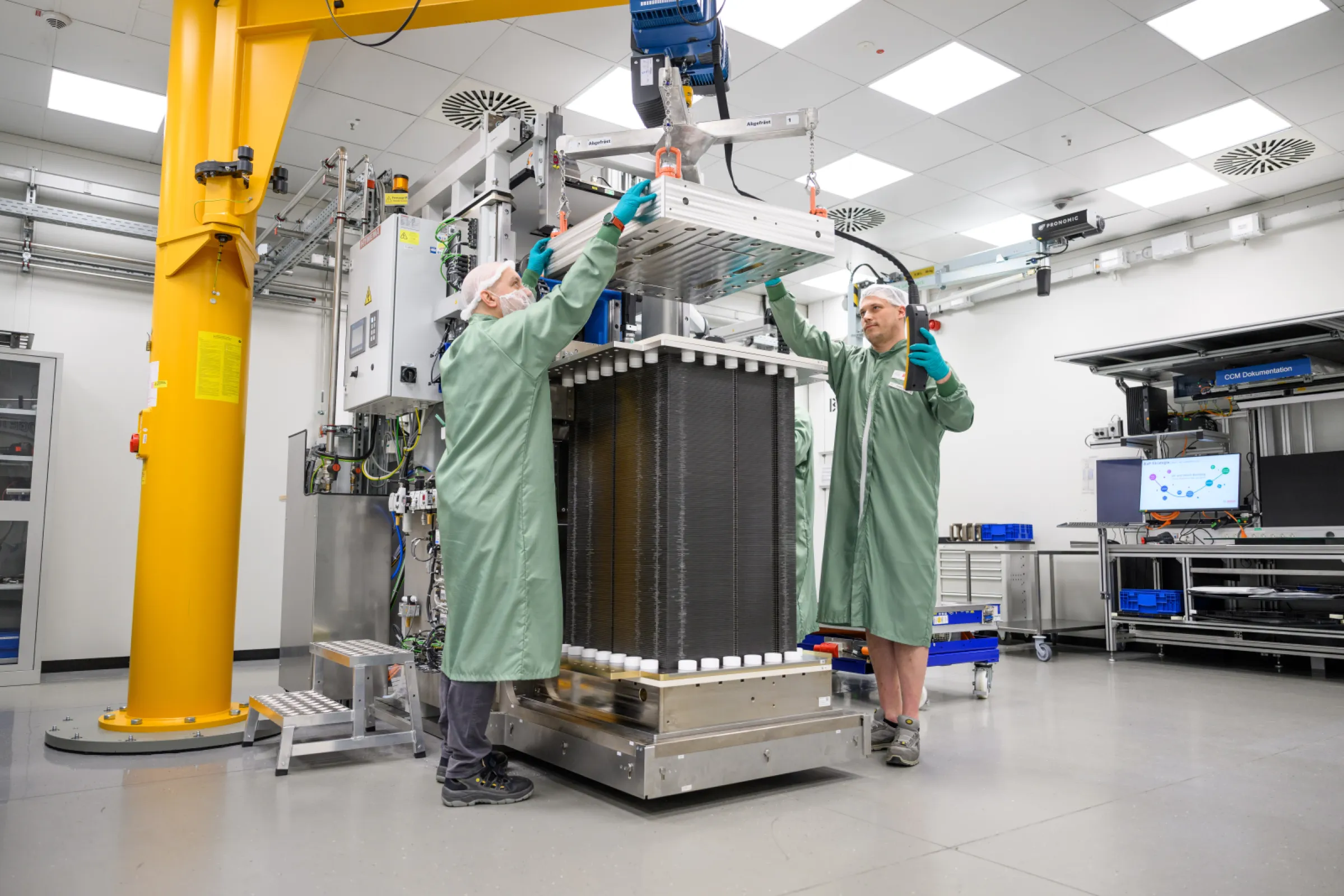 Manufacturing of the Hybrion PEM Electrolysis Stacks in Bamberg