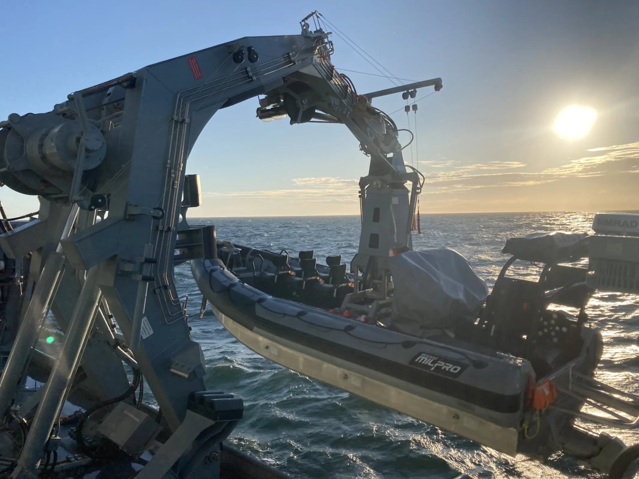 D-NPS.FR A frame davit for rescue boat handling