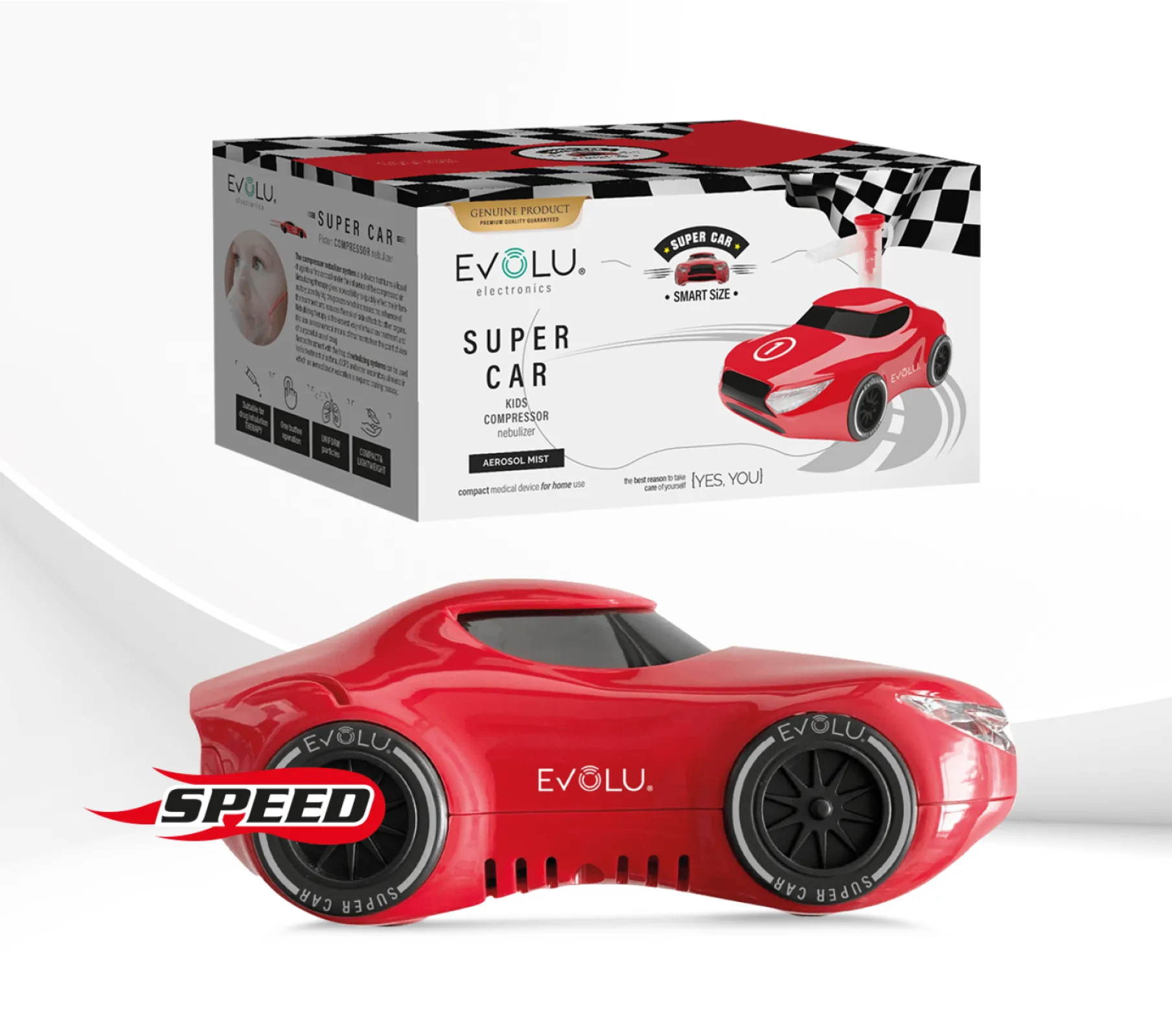 Compressor nebulizer EVOLU SUPER CAR
