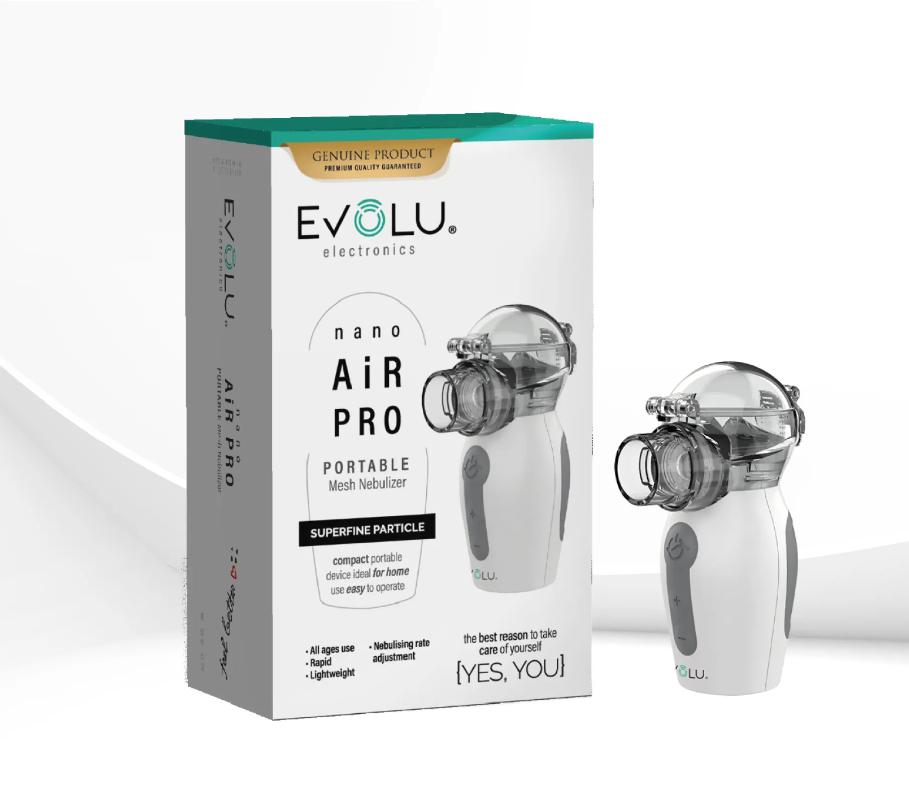 Portable mesh nebulizer (inhaler) EVOLU NANO AIR PRO