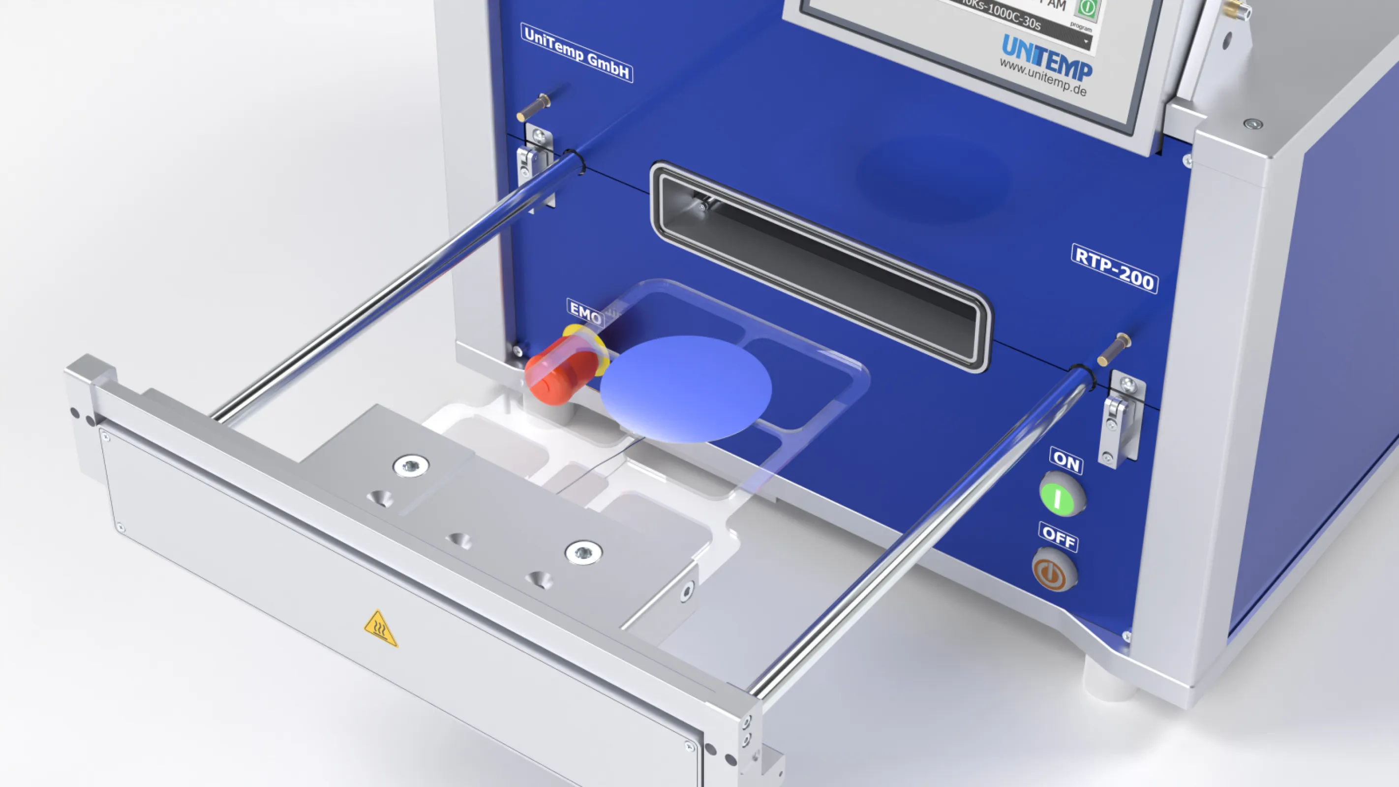 RTP oven with 100mm wafer