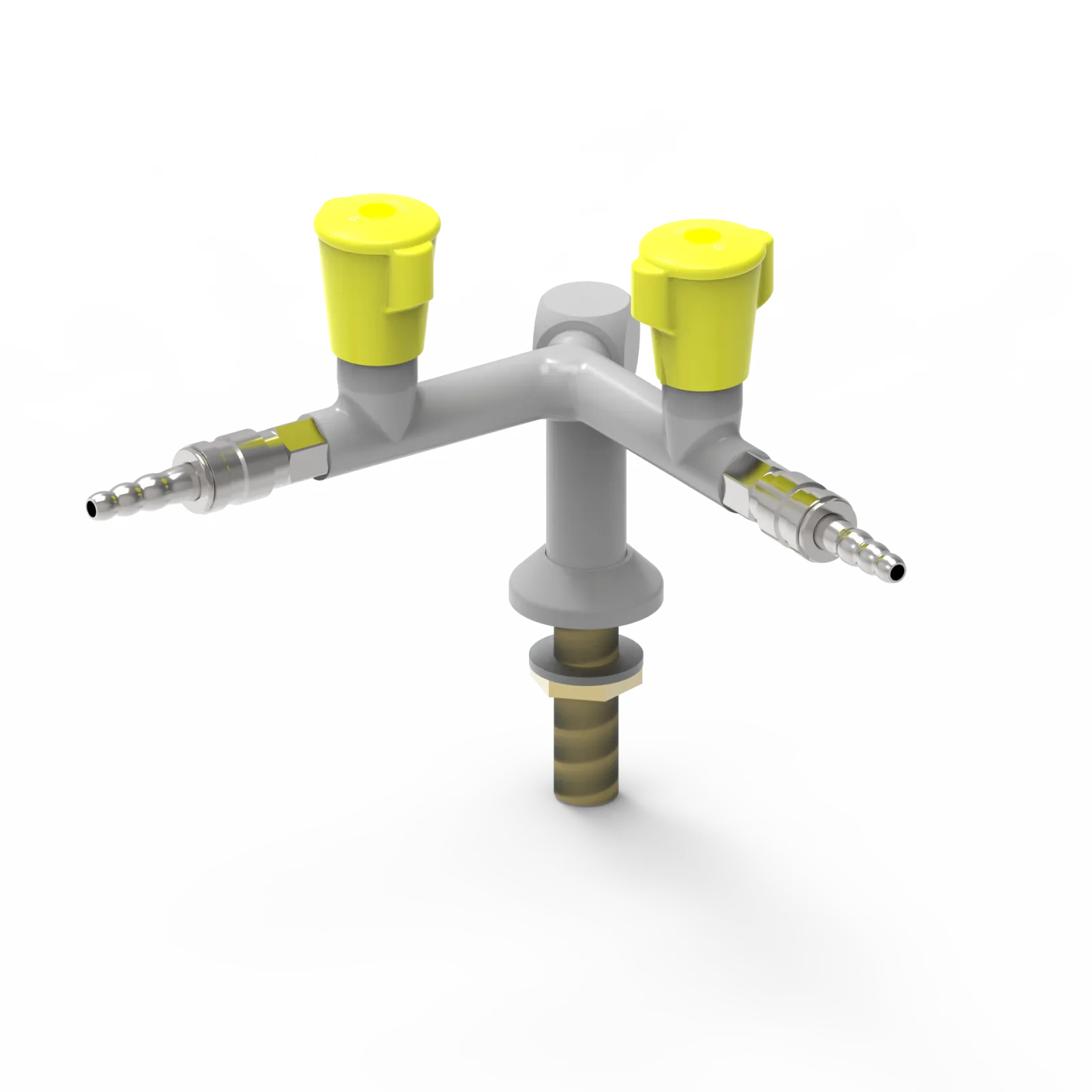 Ceramic disc valve for burning gases