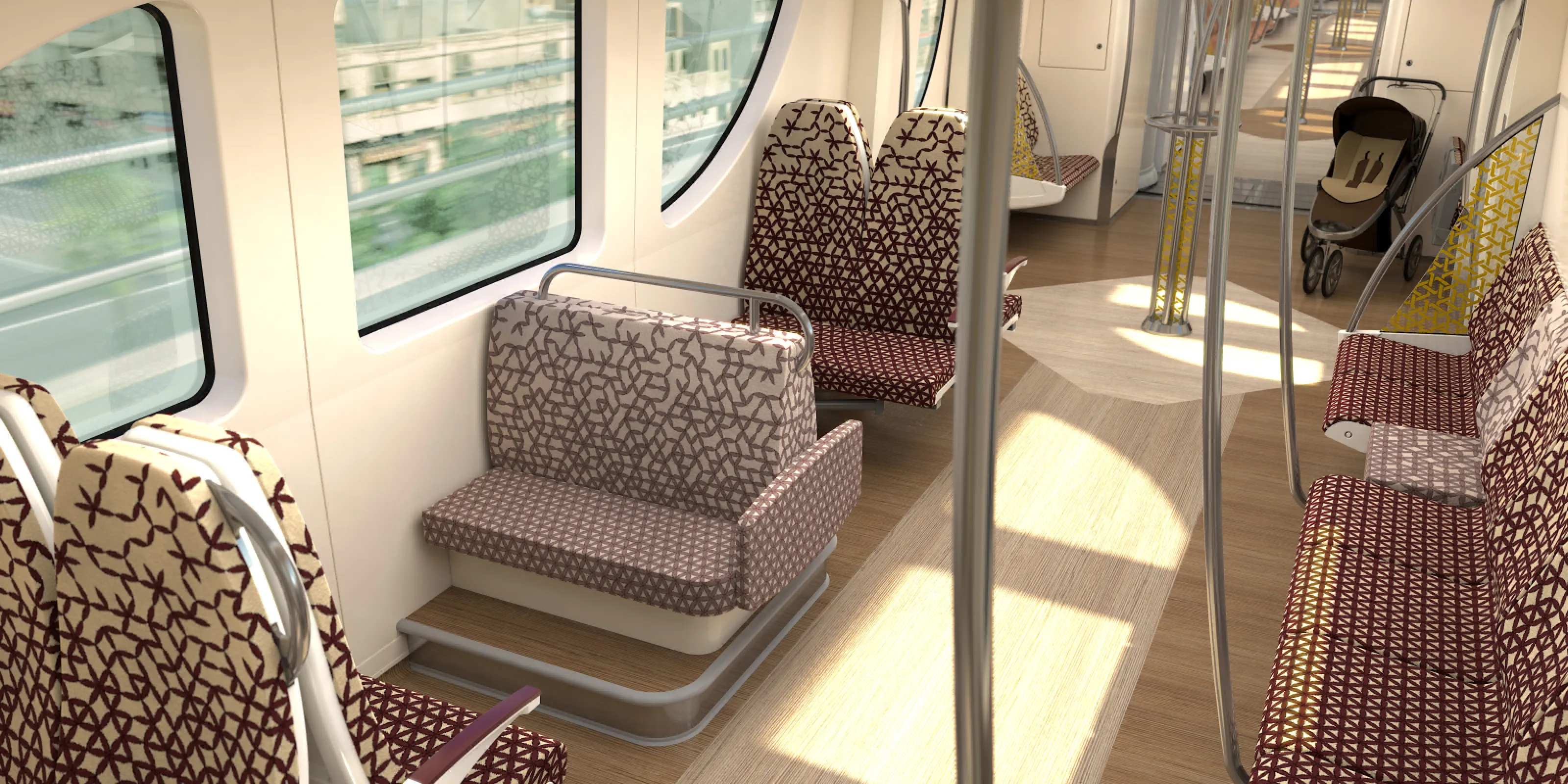 Interior-Rendering Family Class, Children-seat