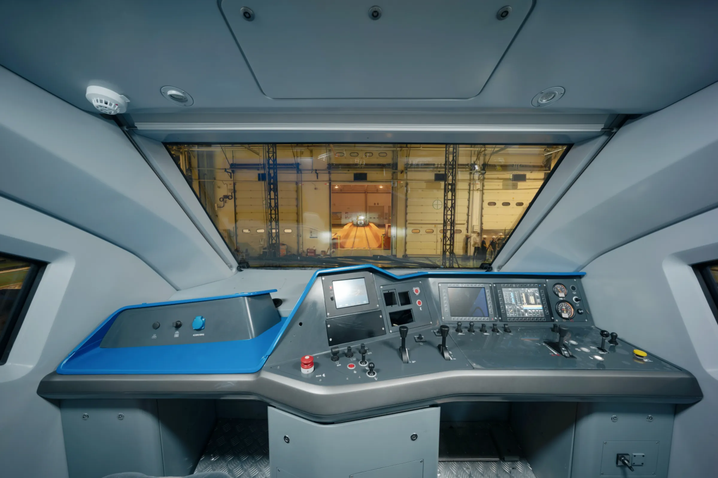 Cockpit of the Bison Loco