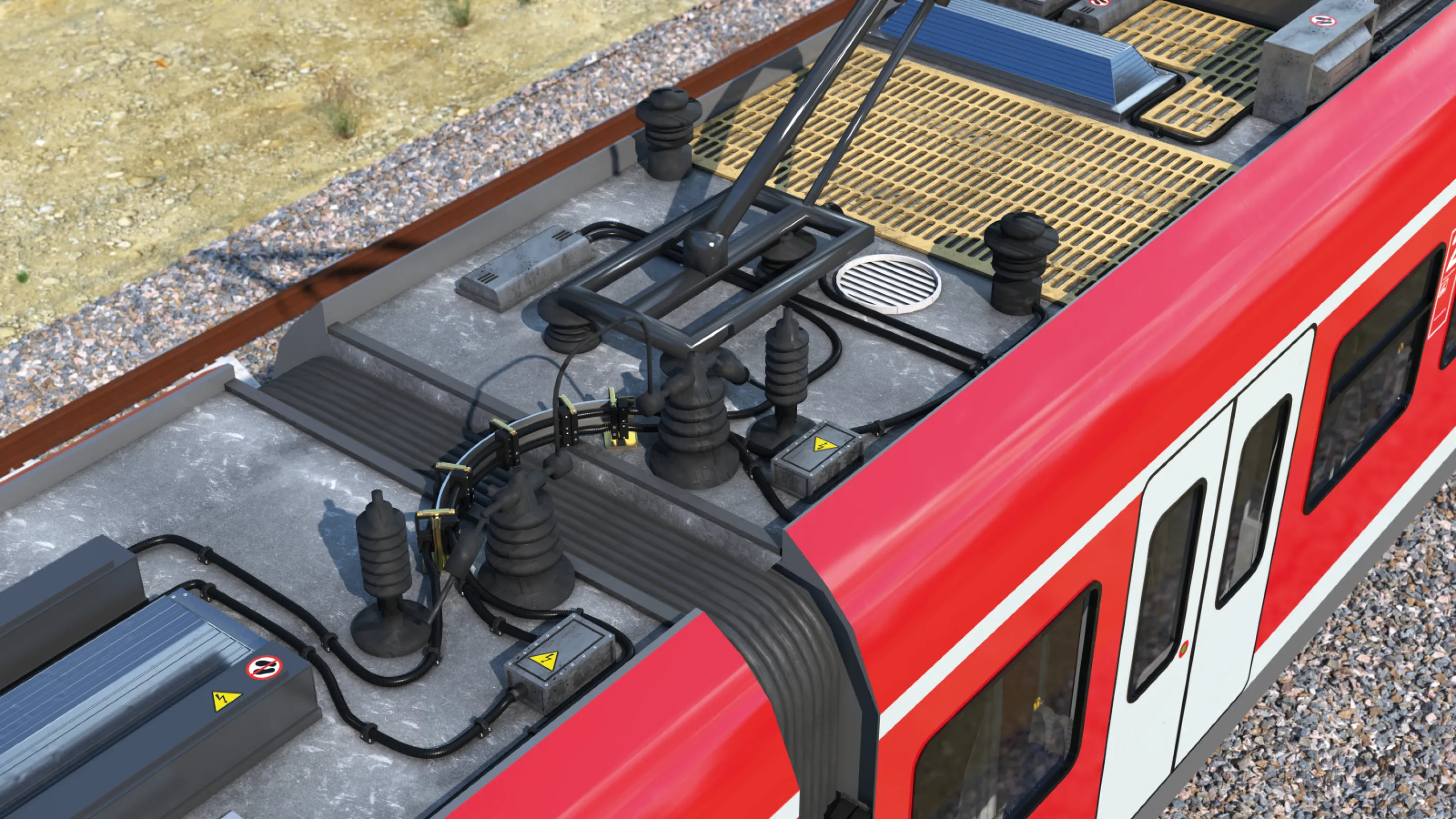 Cable protection for roof transitions