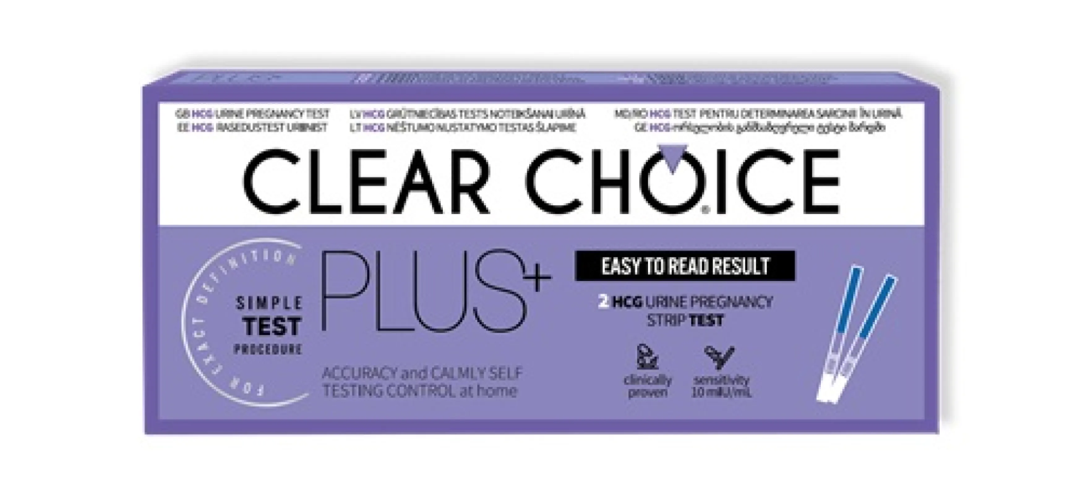 HCG Urine Pregnancy Test PLUS