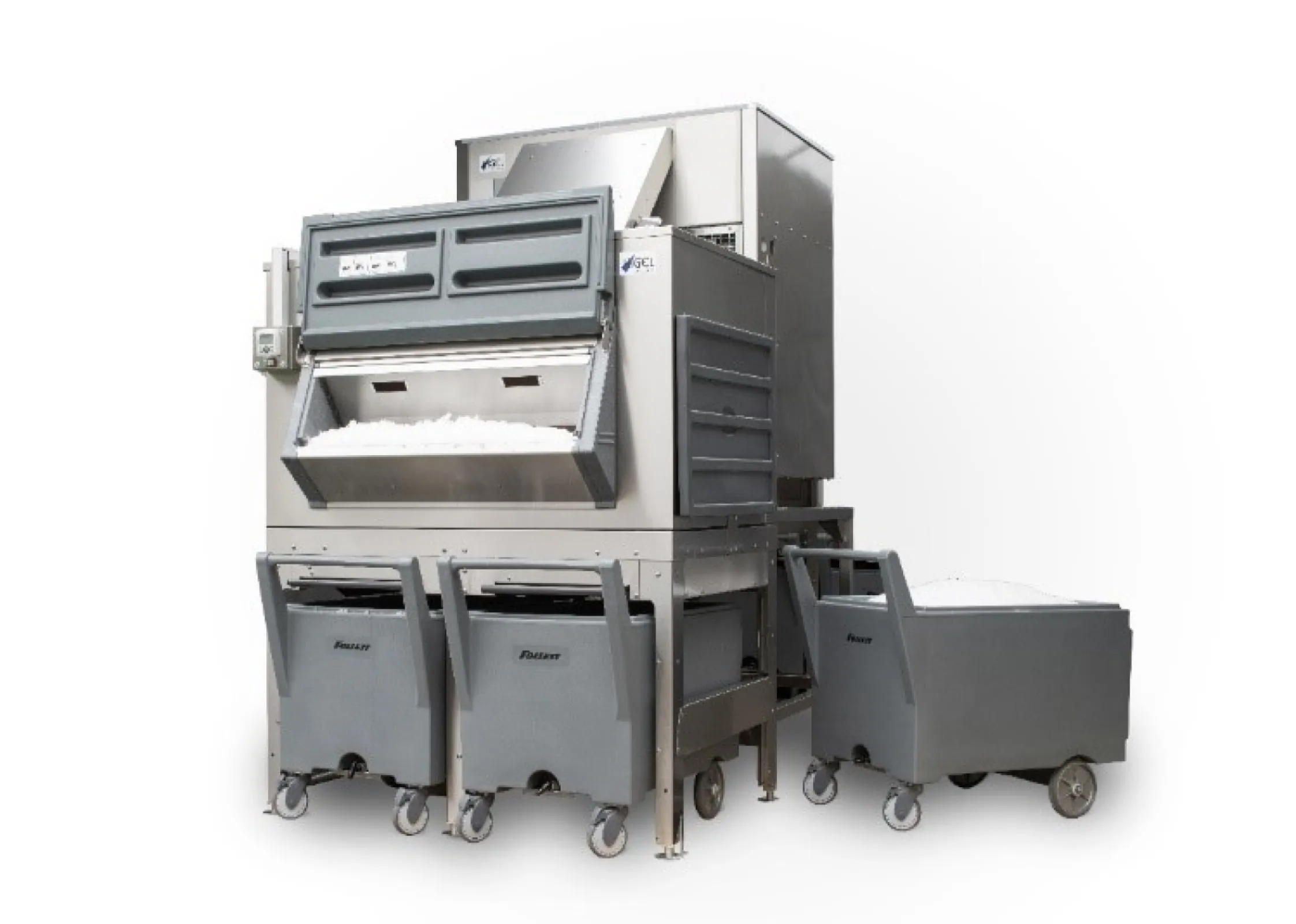 HEC 3001 with bin and carts