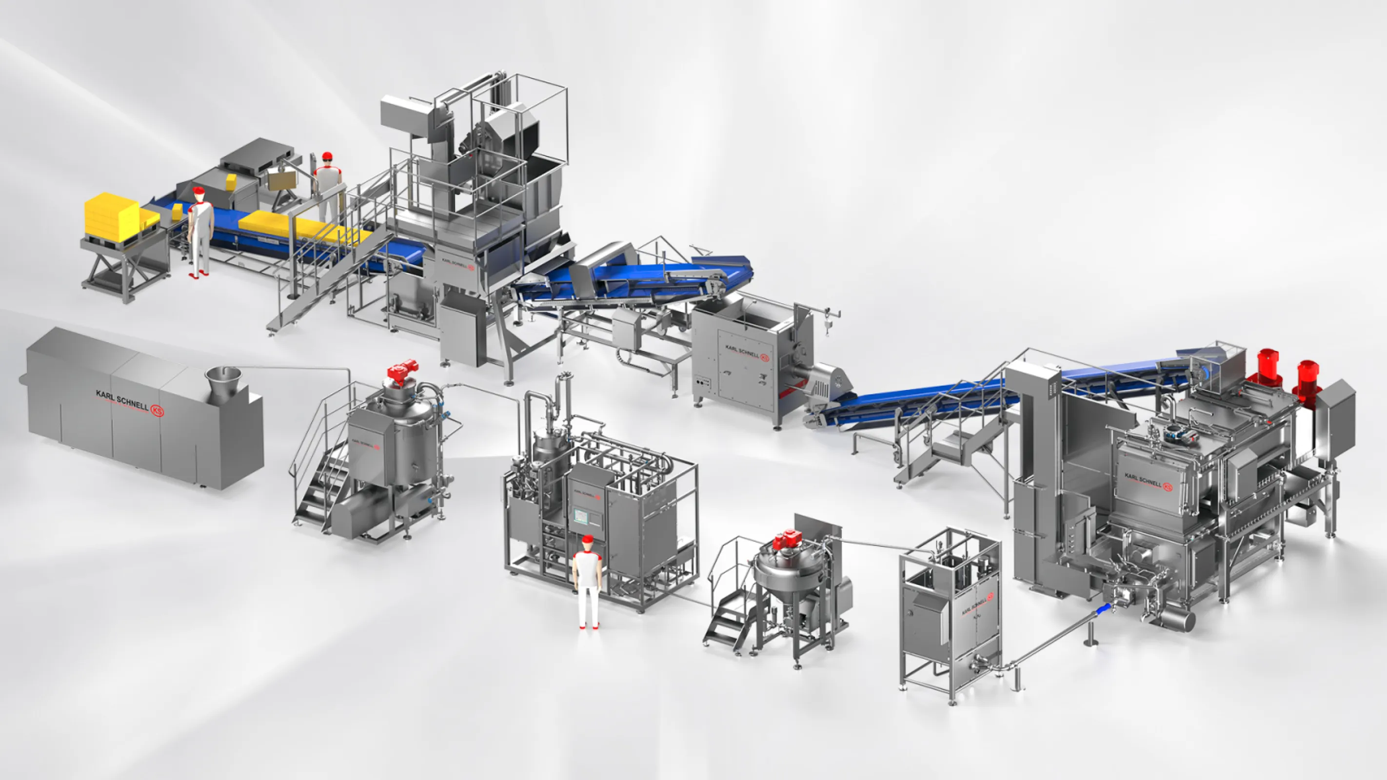 KS Premium Production Line for all kind of processed cheese applications.