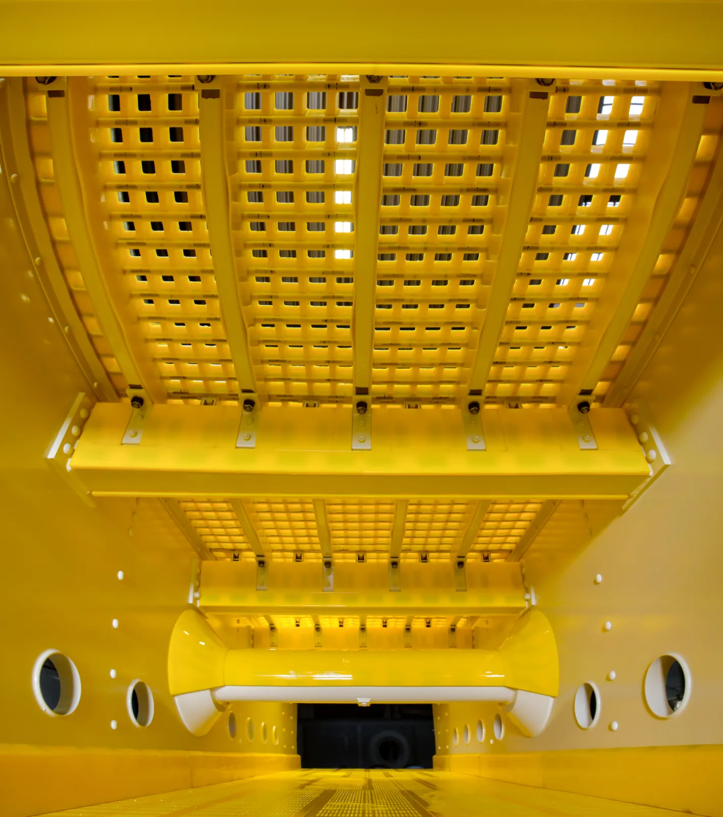 inside a screening machine