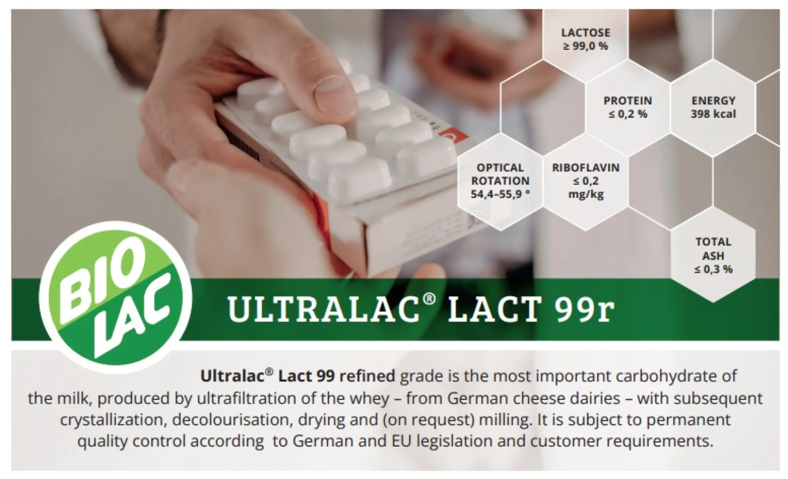 Lactose refined grade