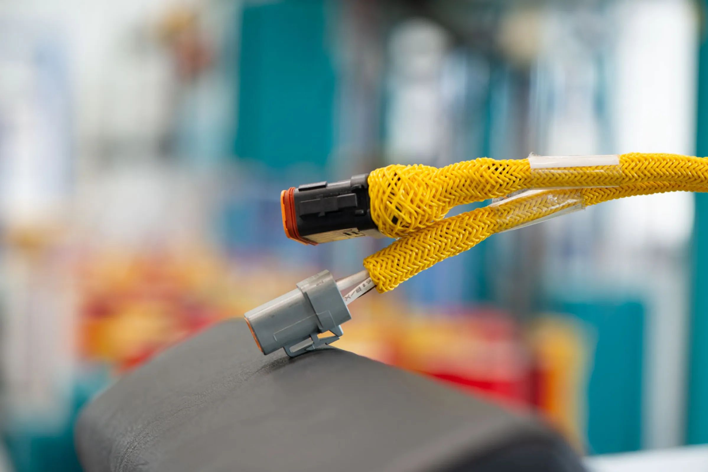 Harness branch with PVC braid