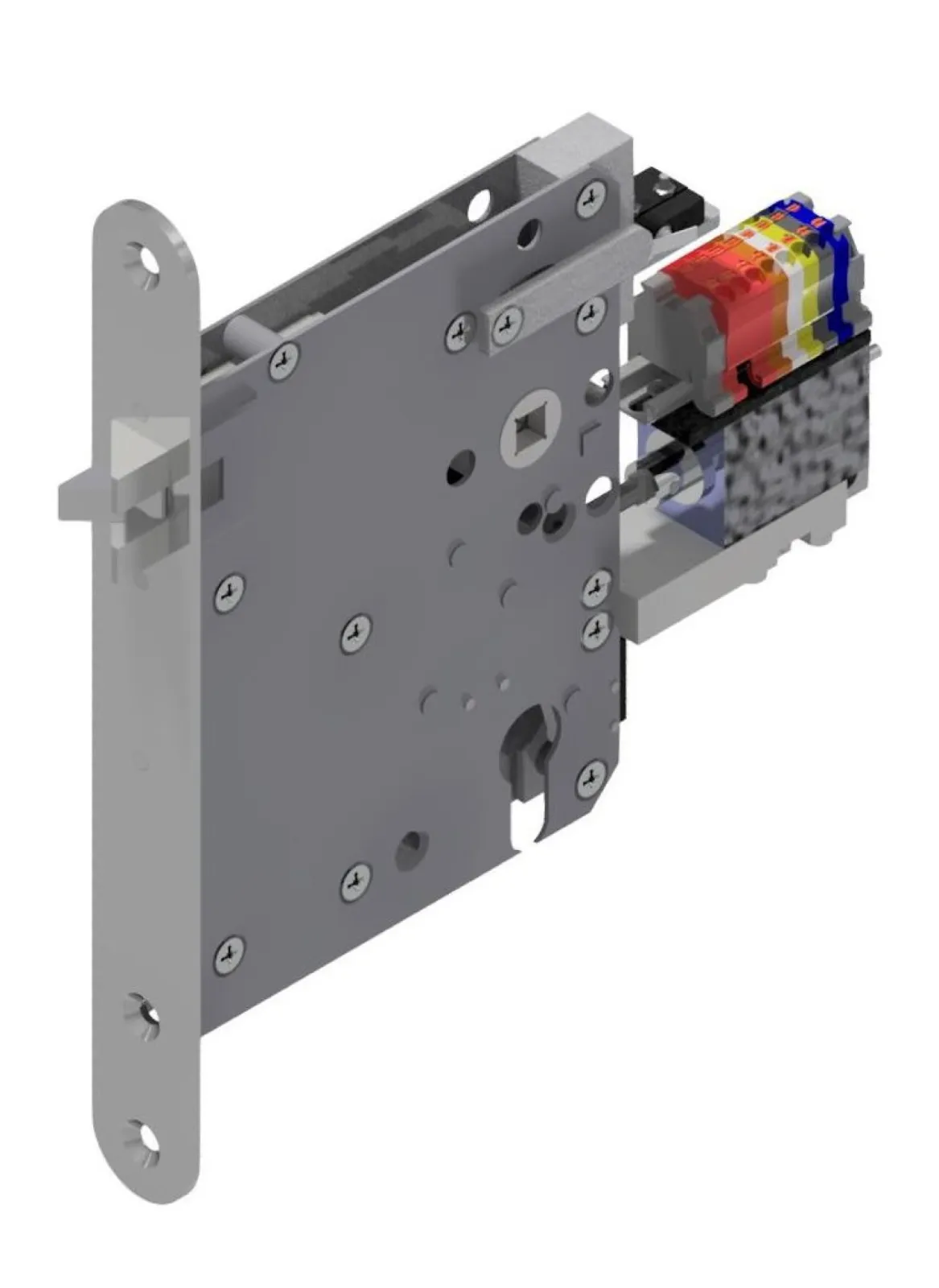 Electromechanical mortise locks in complete stainless steel
