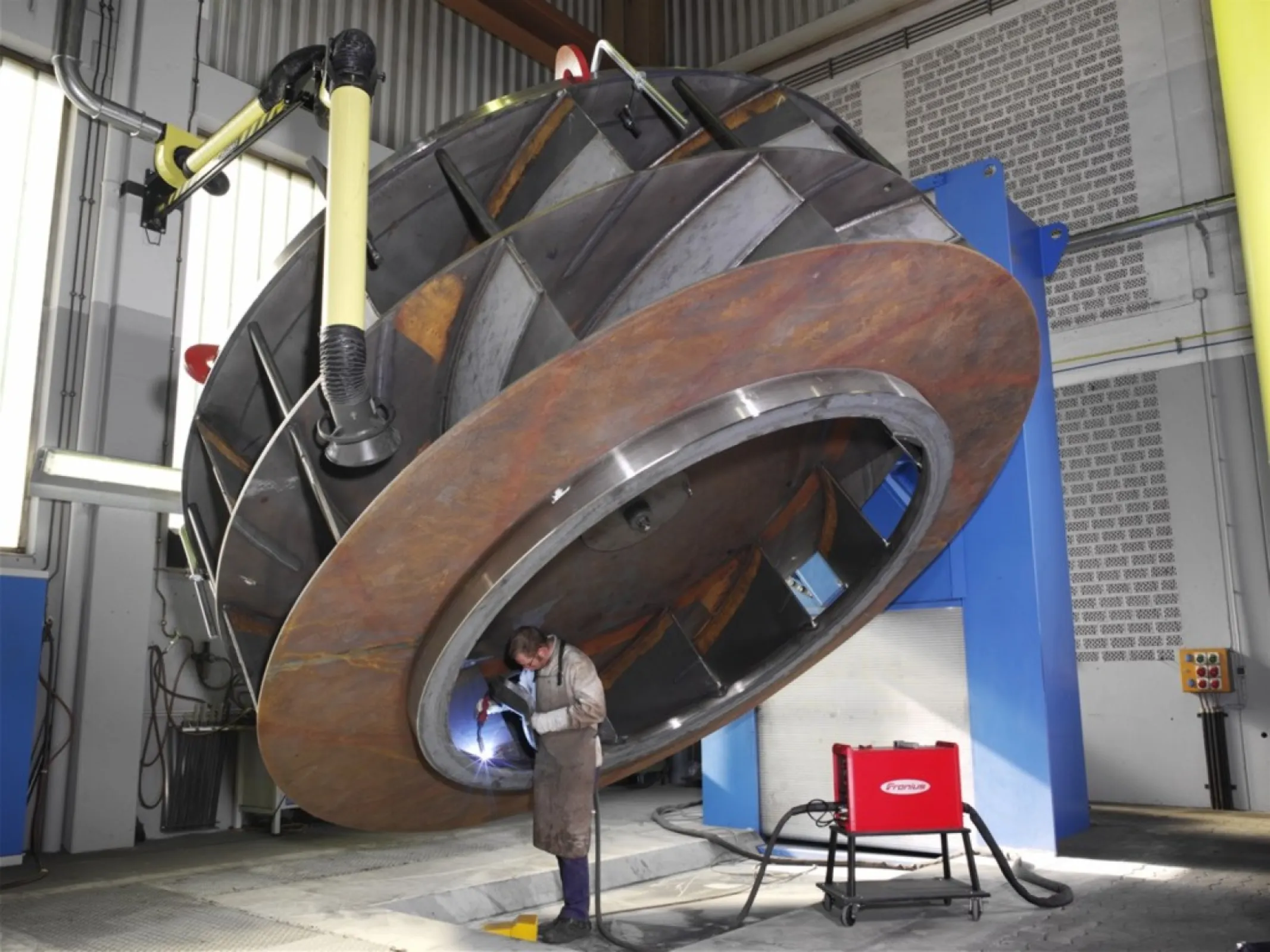 Construction of a welded impeller