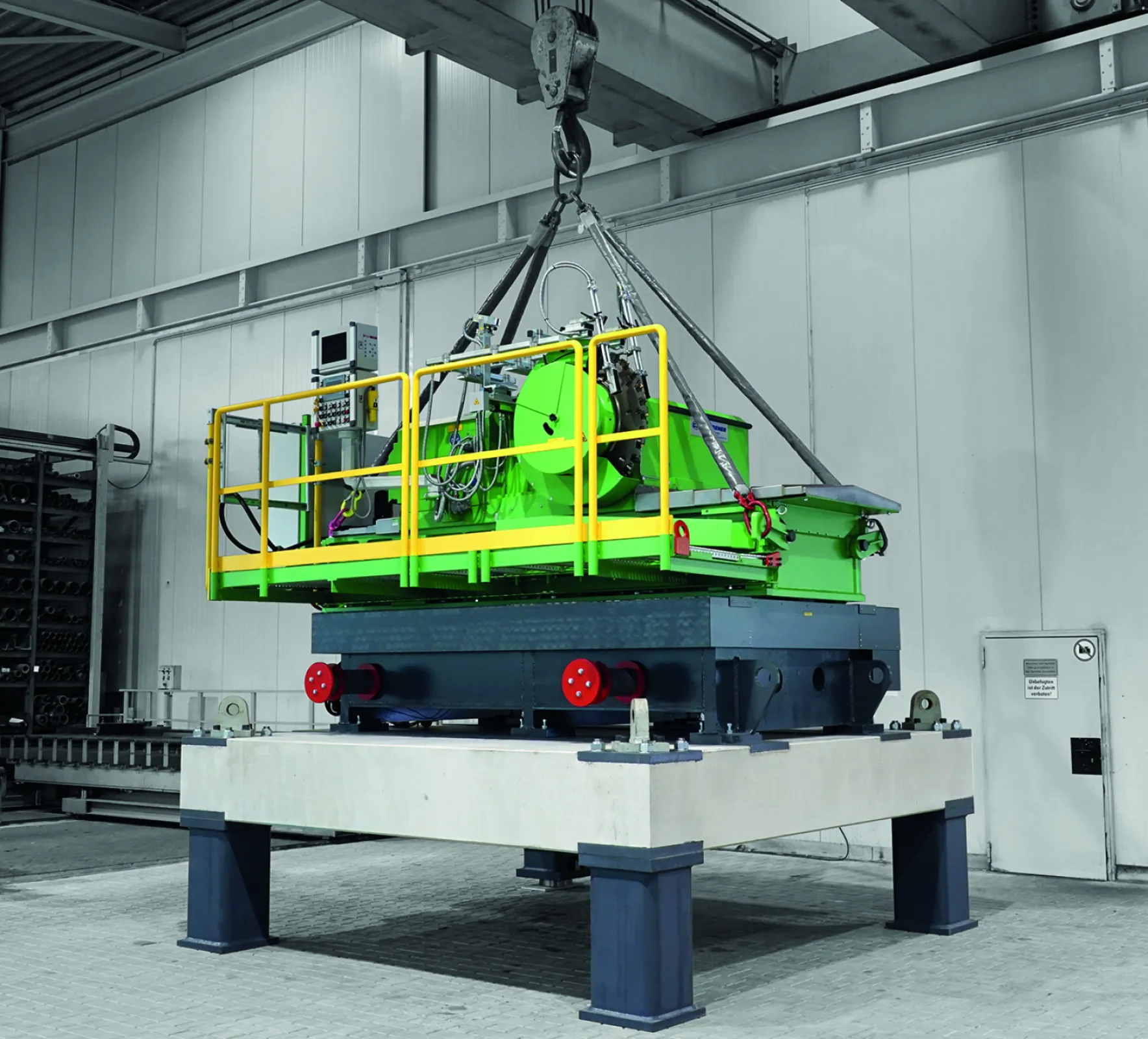 Circular Seam Milling Machine incl. Height Adapters and Transport Platform (SPMT)