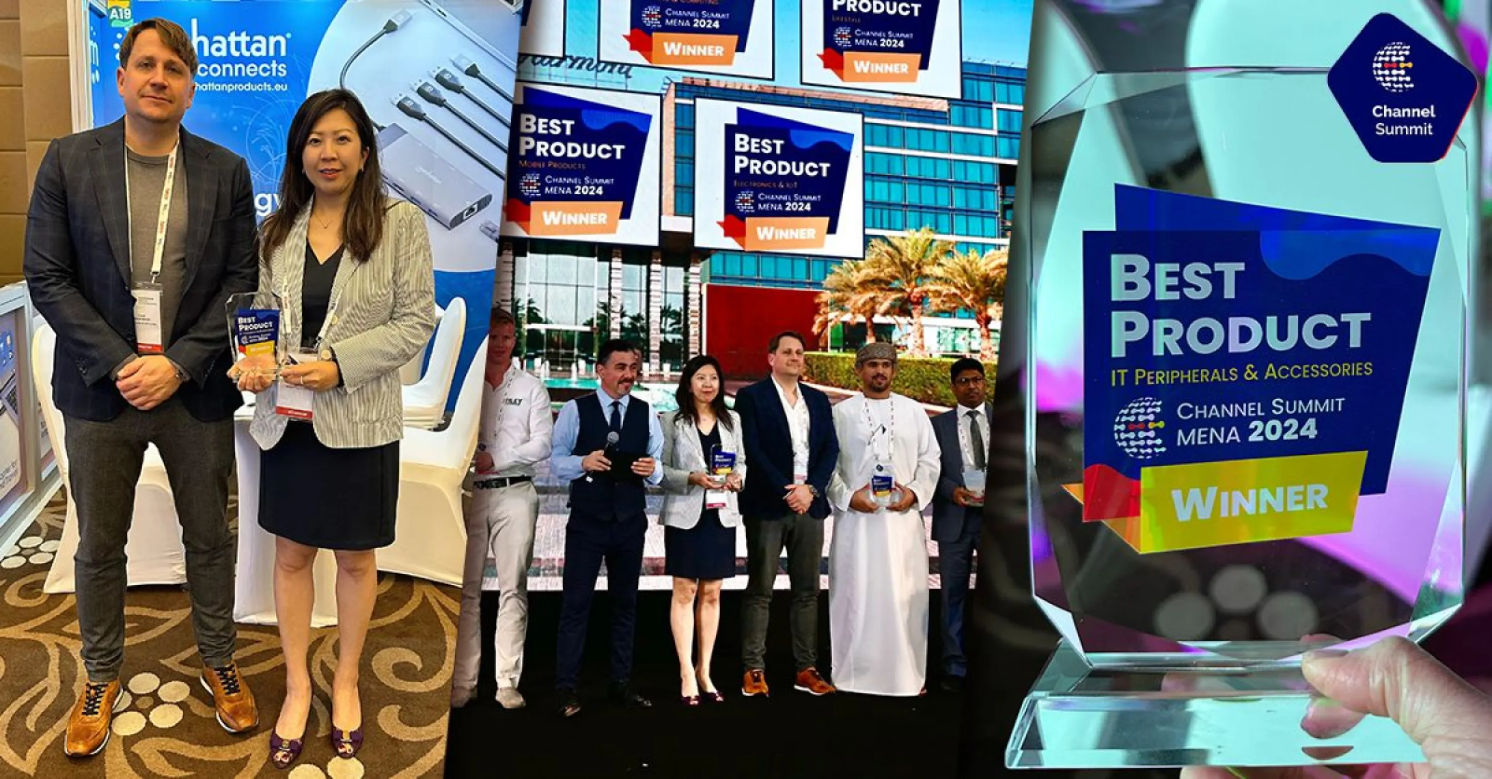 We won Best Product Award at the Channel Summit MENA in Abu Dhabi