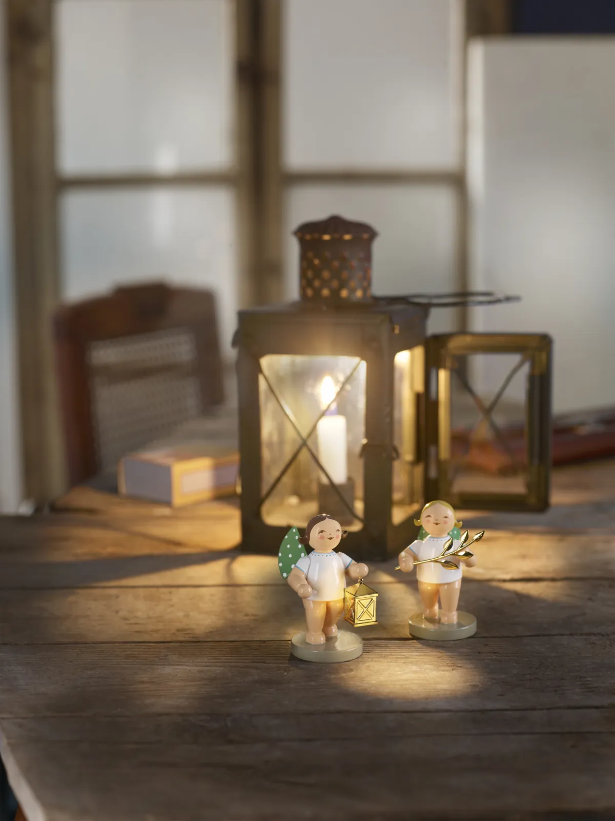 The angel with lantern is part of the Gold Edition series and is new to the range this year.