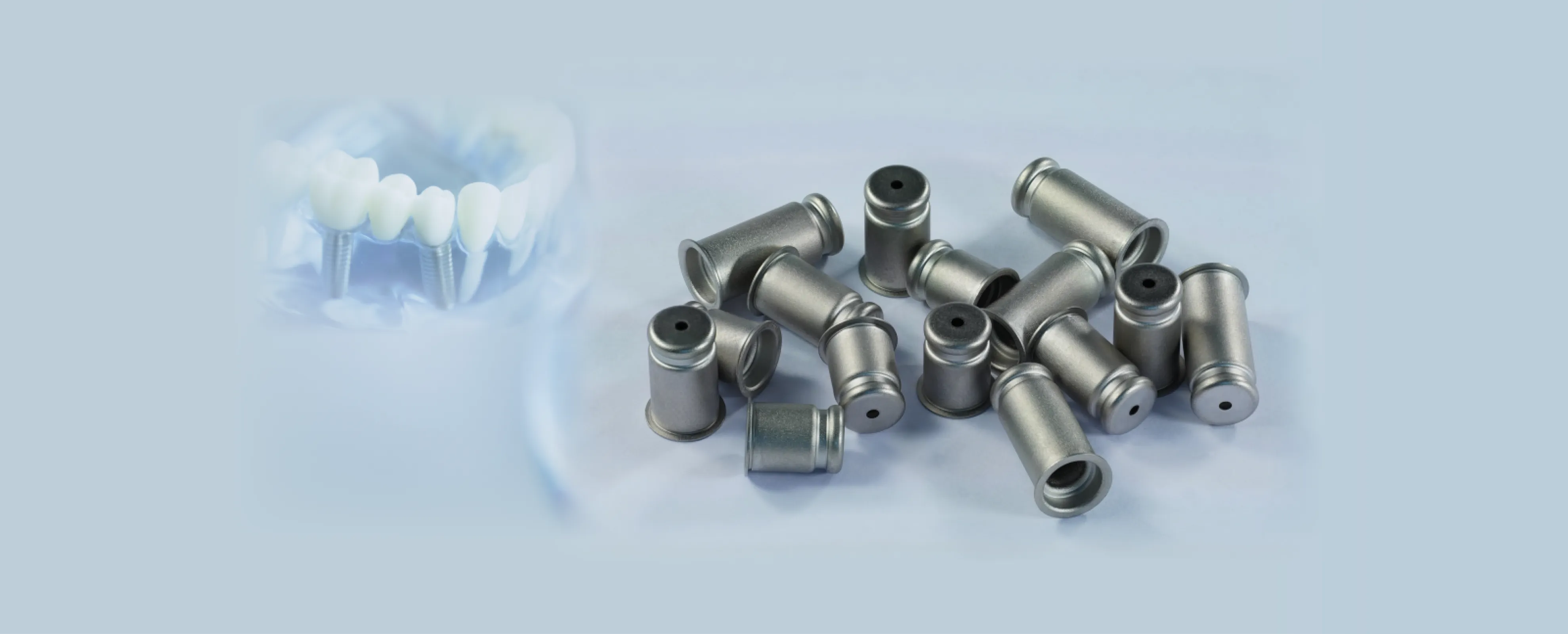 Deep-drawn standard components for dental implant packaging